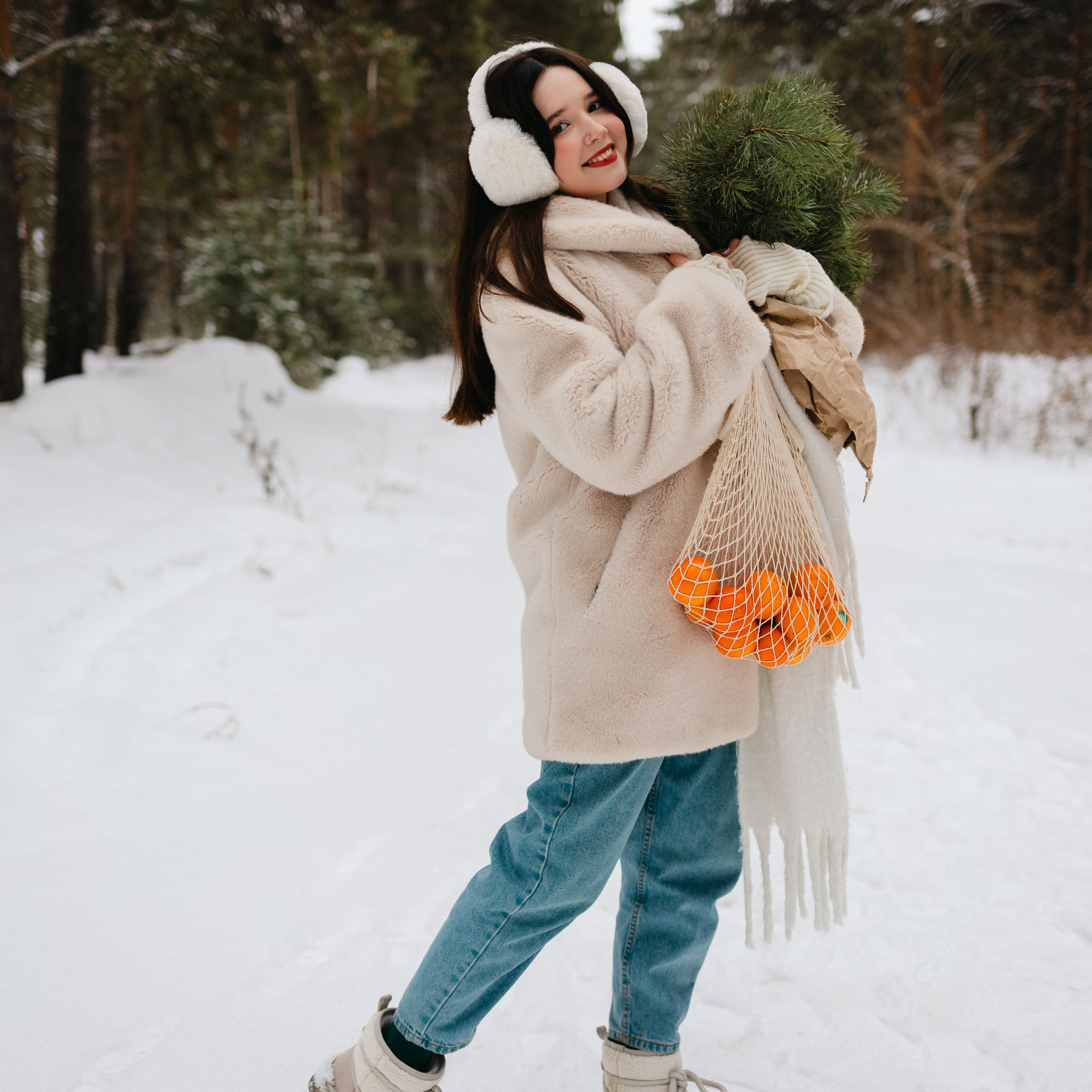 Зимняя фотопрогулка. Стефания. Семейный фотограф г. Тюмень