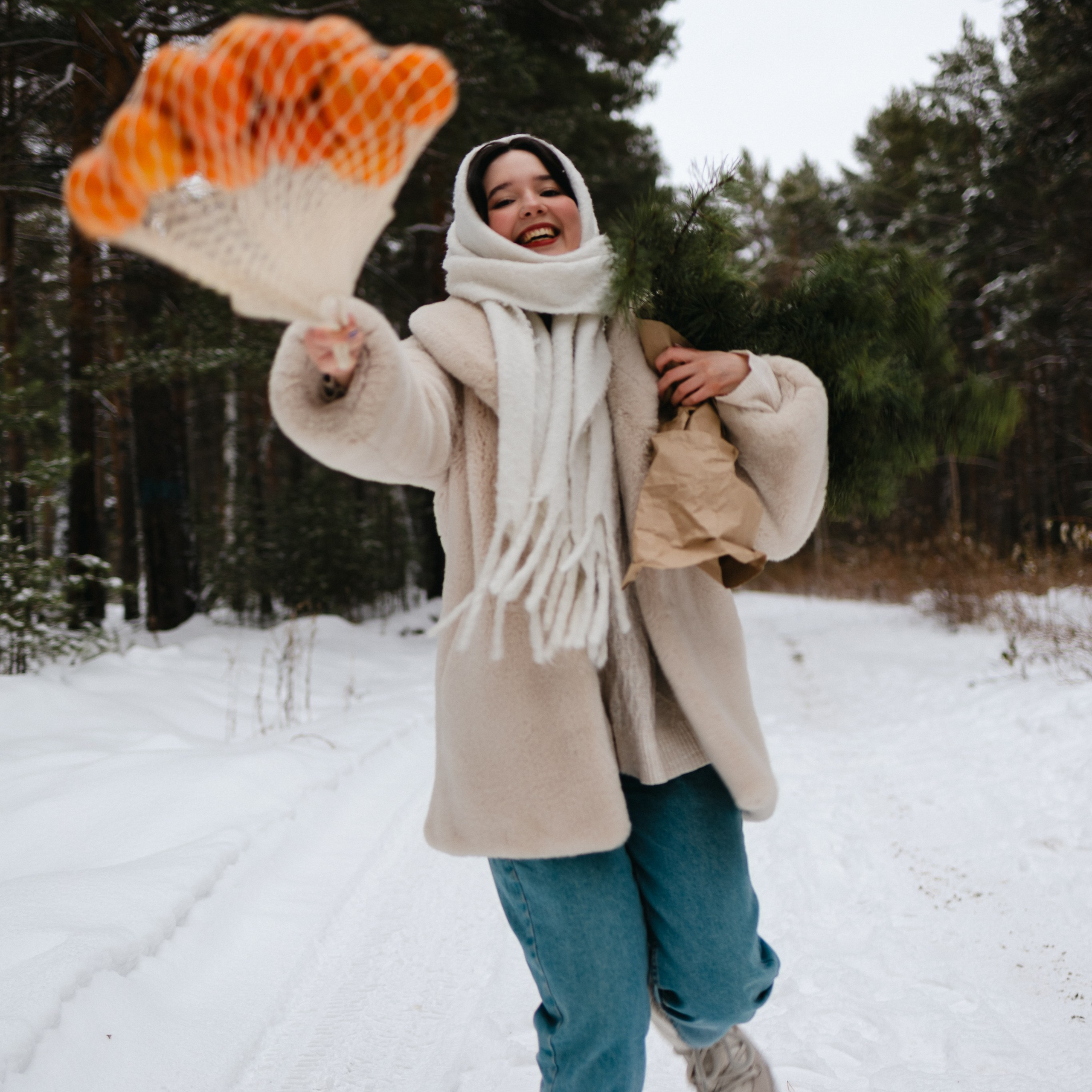 Зимняя фотопрогулка. Стефания. Семейный фотограф г. Тюмень