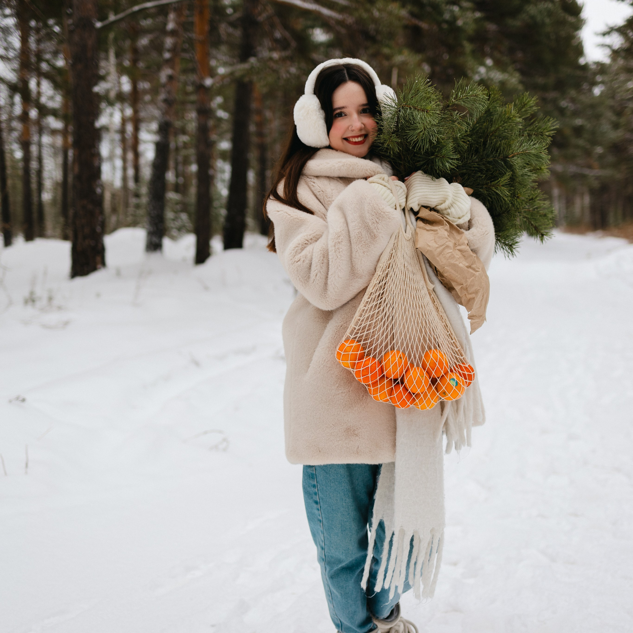 Зимняя фотопрогулка. Стефания. Семейный фотограф г. Тюмень