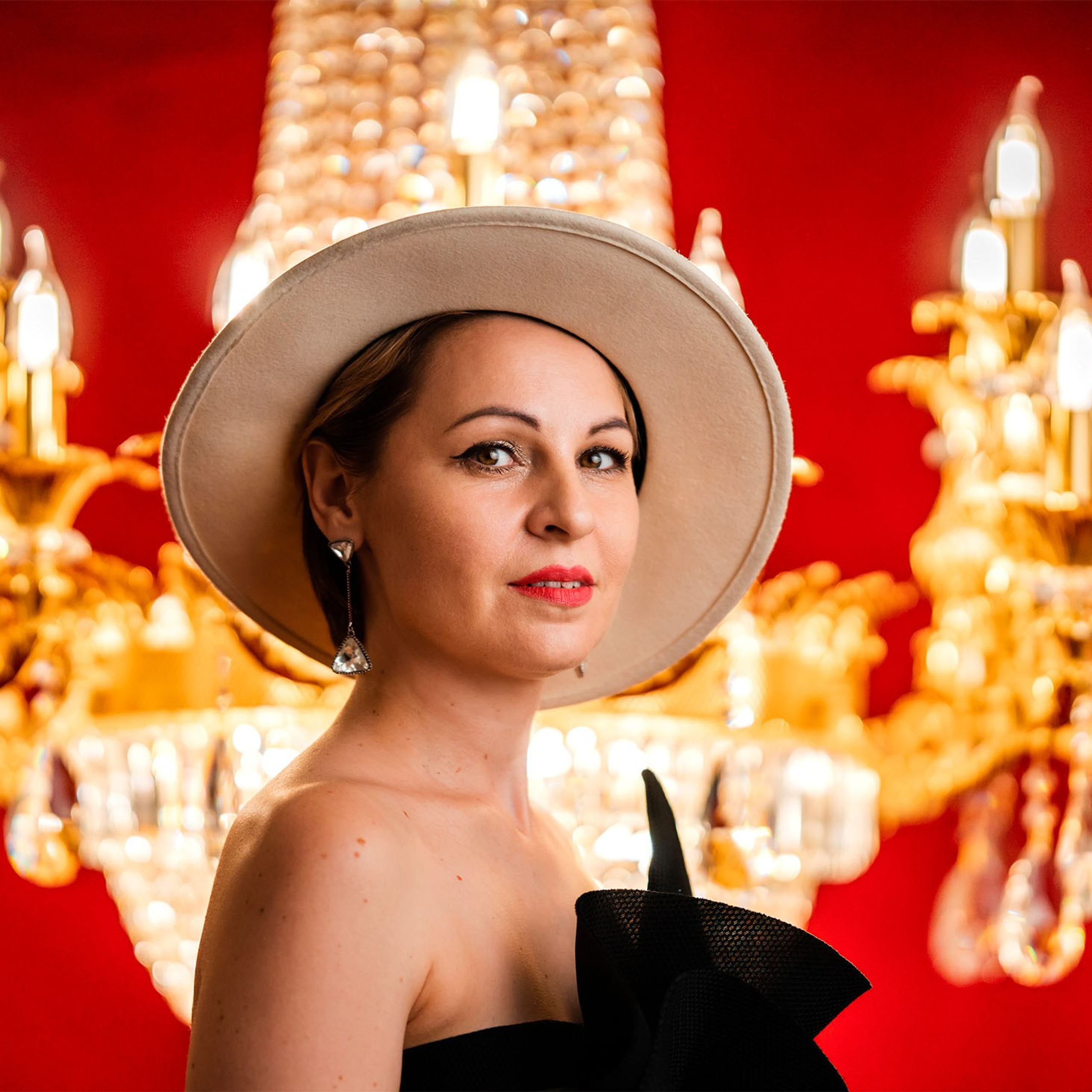 Фотосессия в вечернем платье