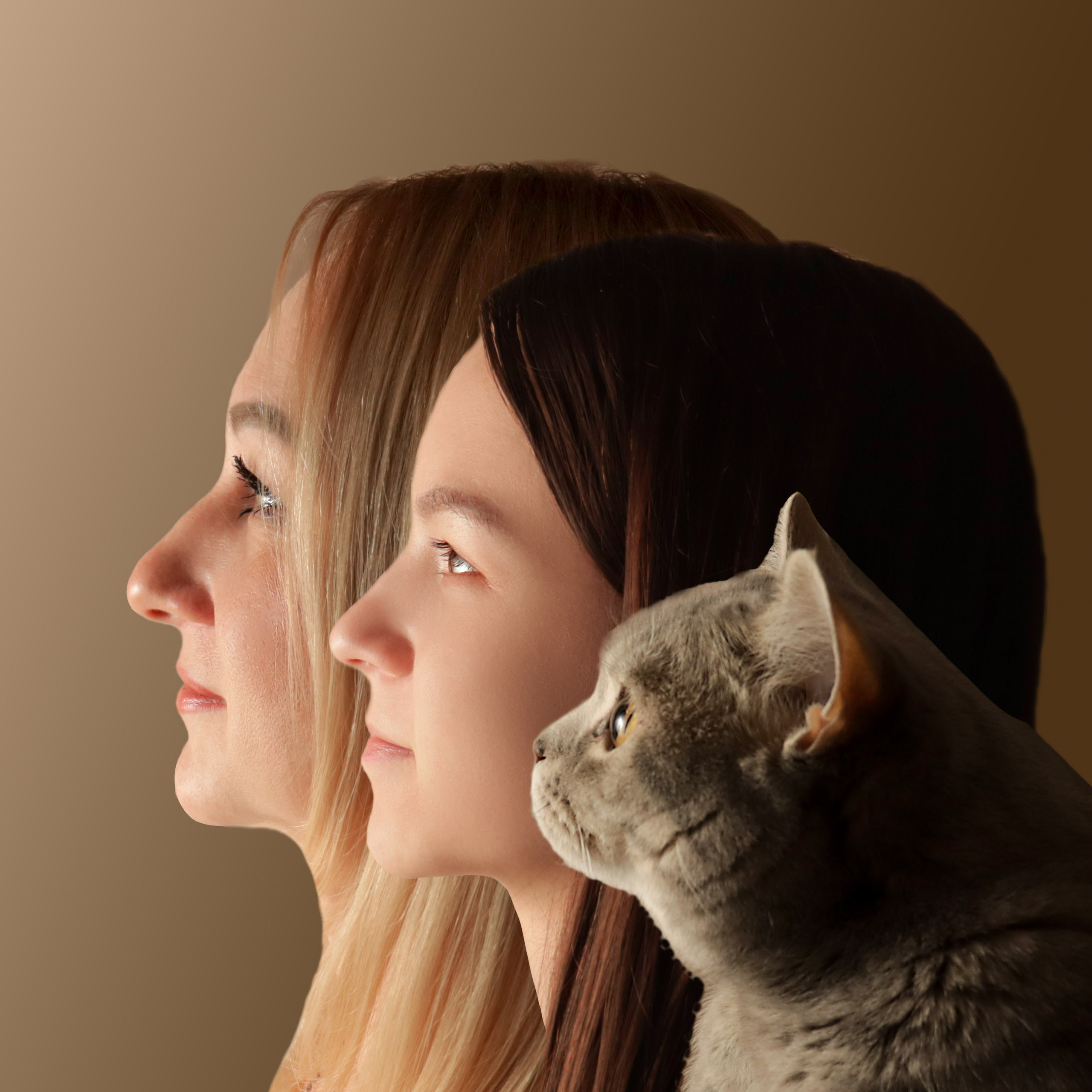 семейный портрет, портрет на холсте Барнаул, подарок Барнаул, идеи подарков Барнаул, идеи подарков на годовщину Барнаул, идеи подарков на день рождения Барнаул, портрет семьи в профиль Барнаул