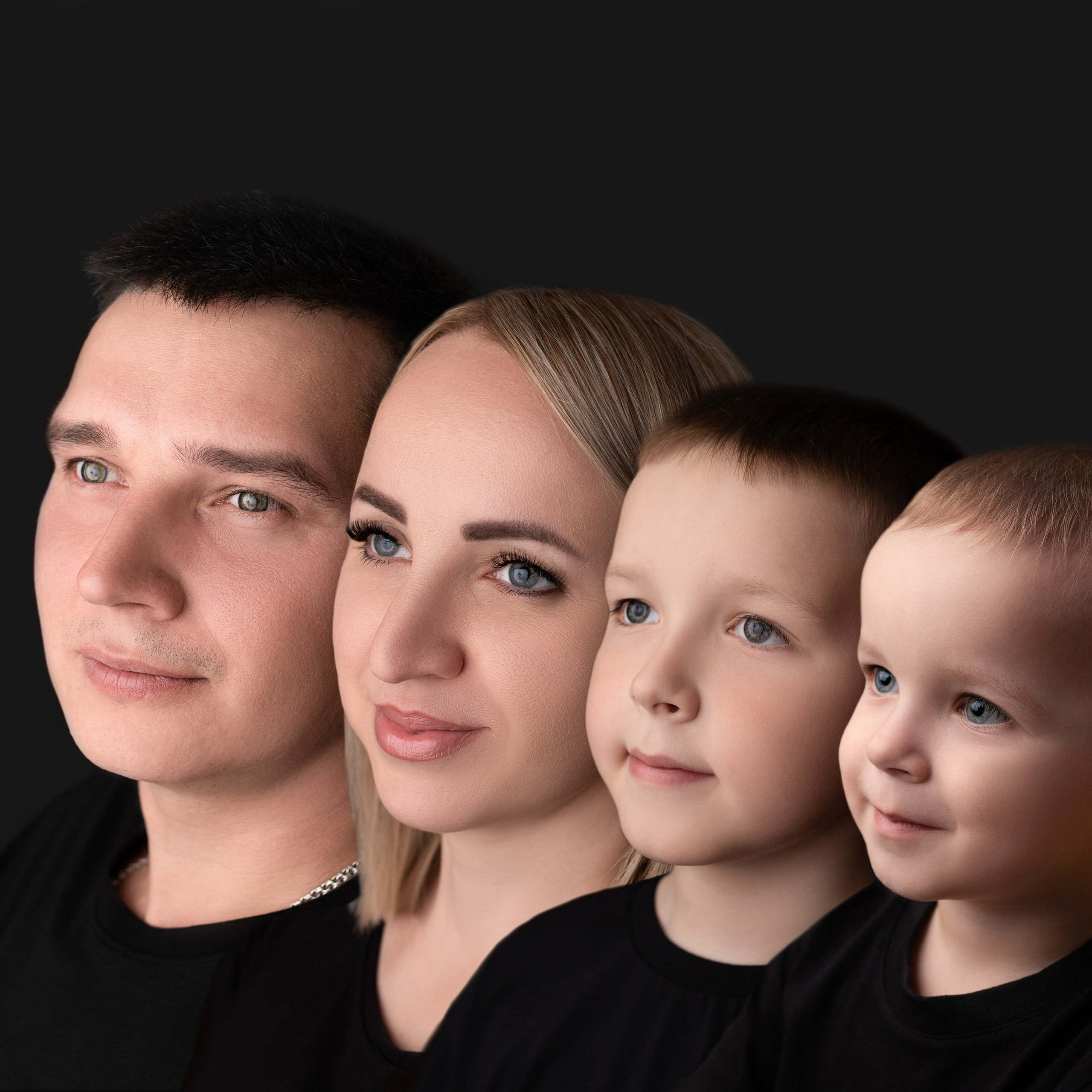 Семейный портрет. Фотограф новорожденных в г. Барнаул Ренпенинг Катерина