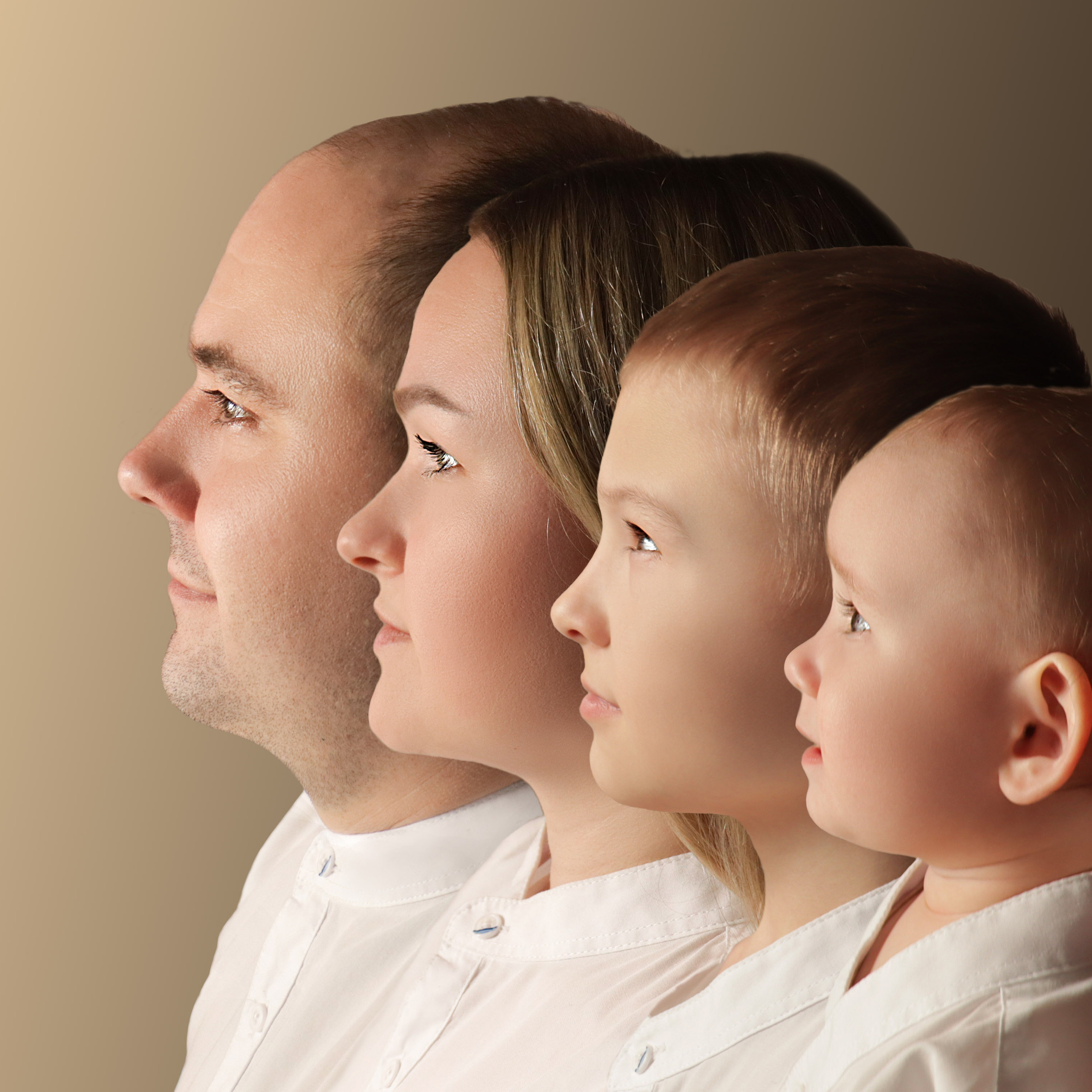 семейный портрет, портрет на холсте Барнаул, подарок Барнаул, идеи подарков Барнаул, идеи подарков на годовщину Барнаул, идеи подарков на день рождения Барнаул, портрет семьи в профиль Барнаул