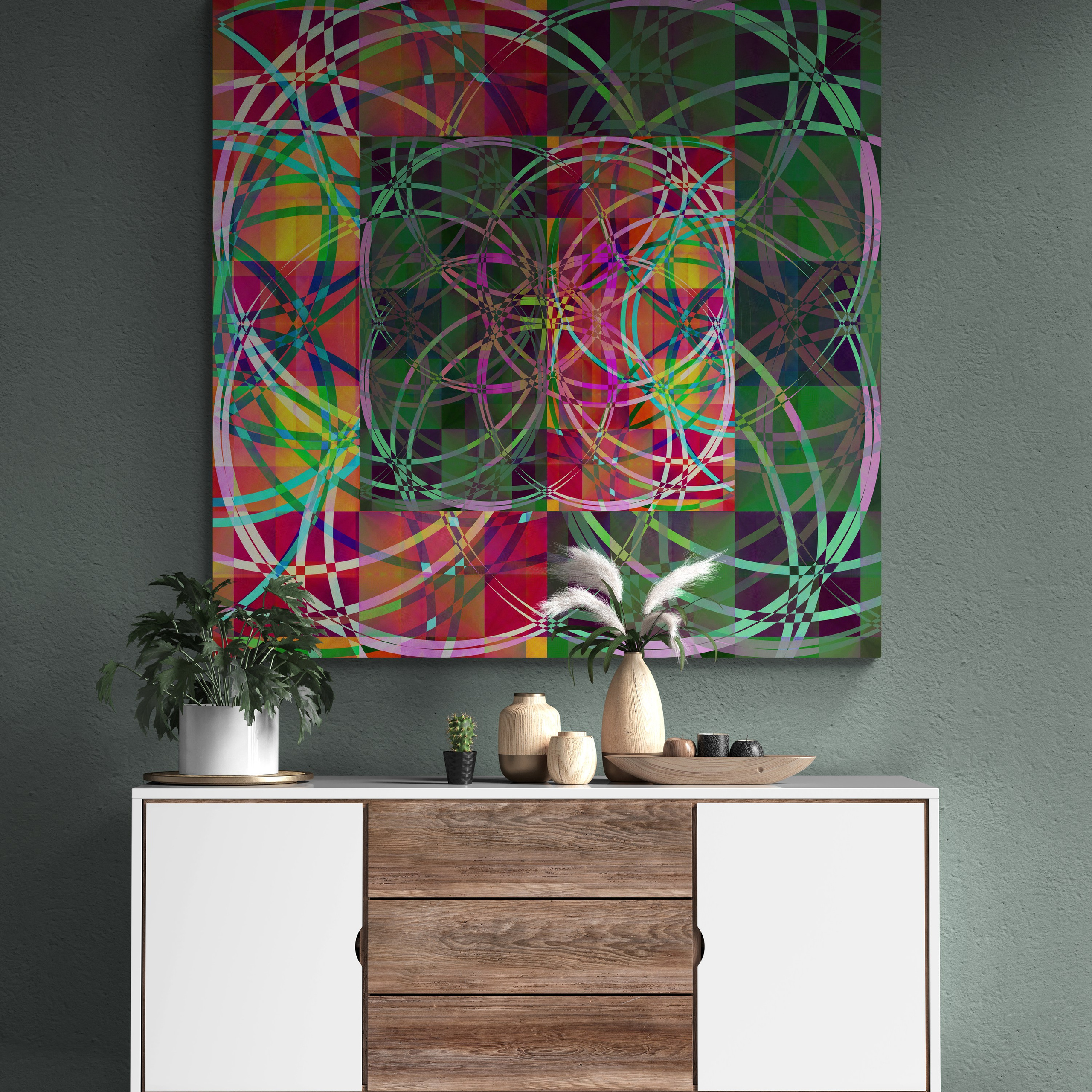 Картины в интерьере (Teleshop) / Paintings in the interior. Роман Ходырев — эзотериолог, художник, фотограф и музыкант. Санкт-Петербург, Рига