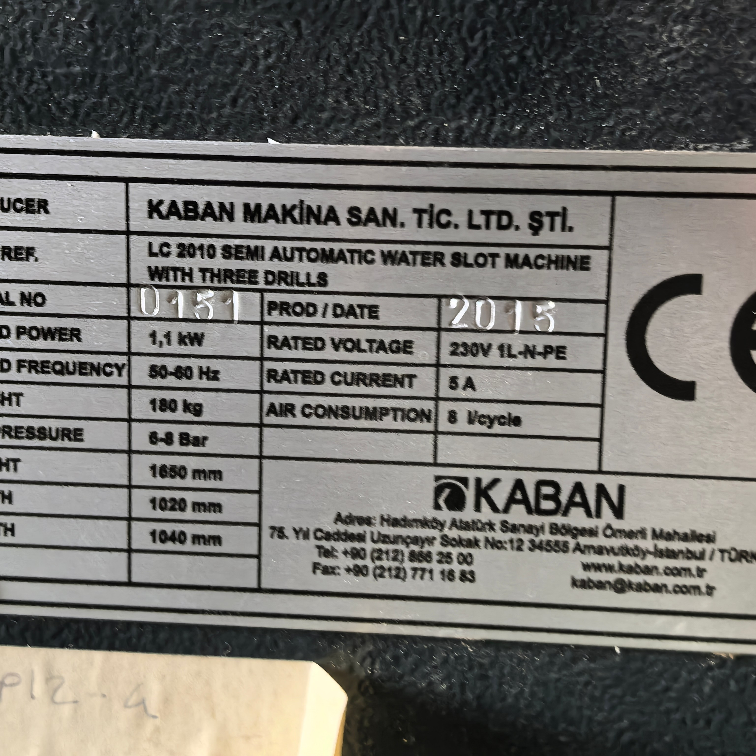 KABAN LC 2010 Станок для водоотводящих каналов полуавтоматический