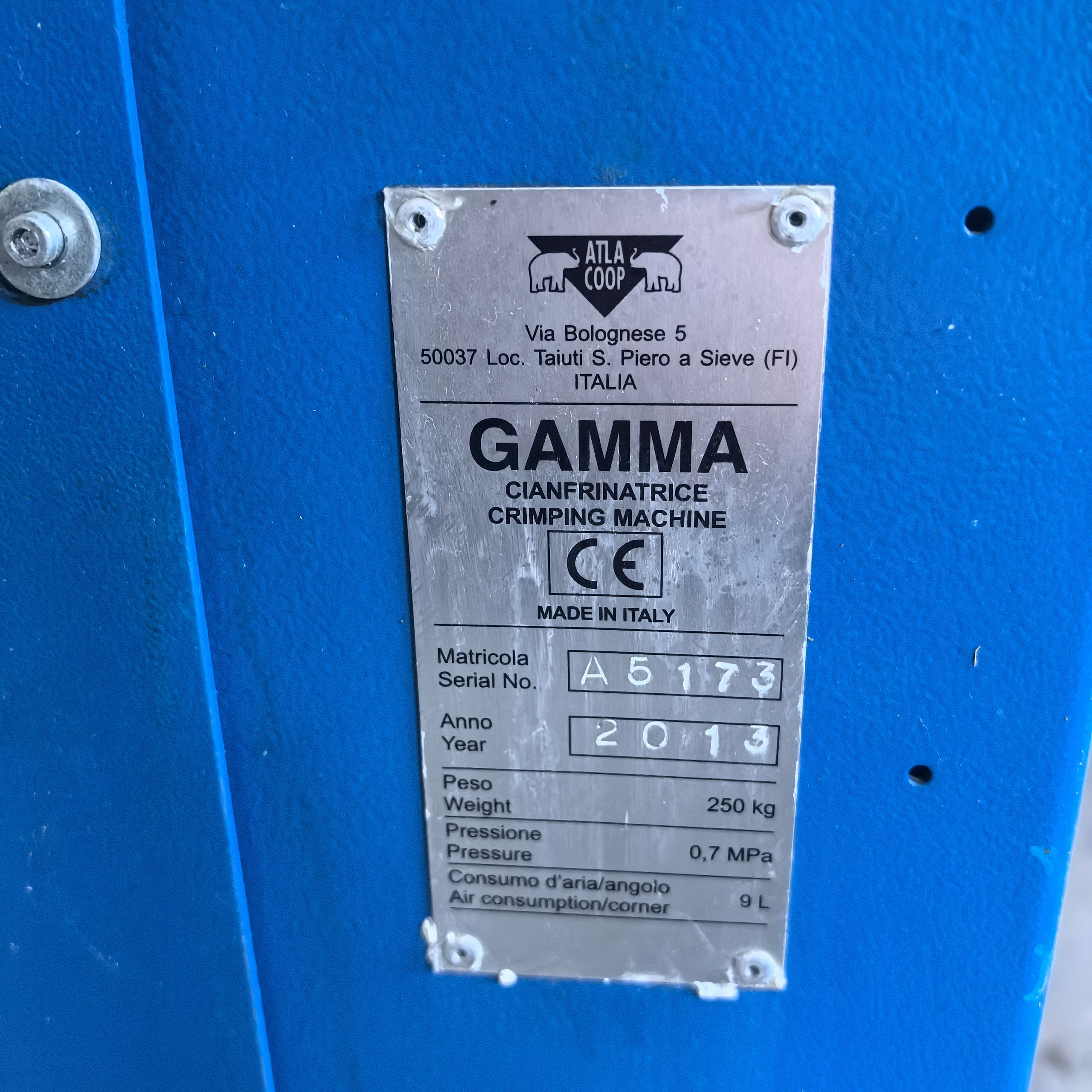 Gamma Углообжимной станок