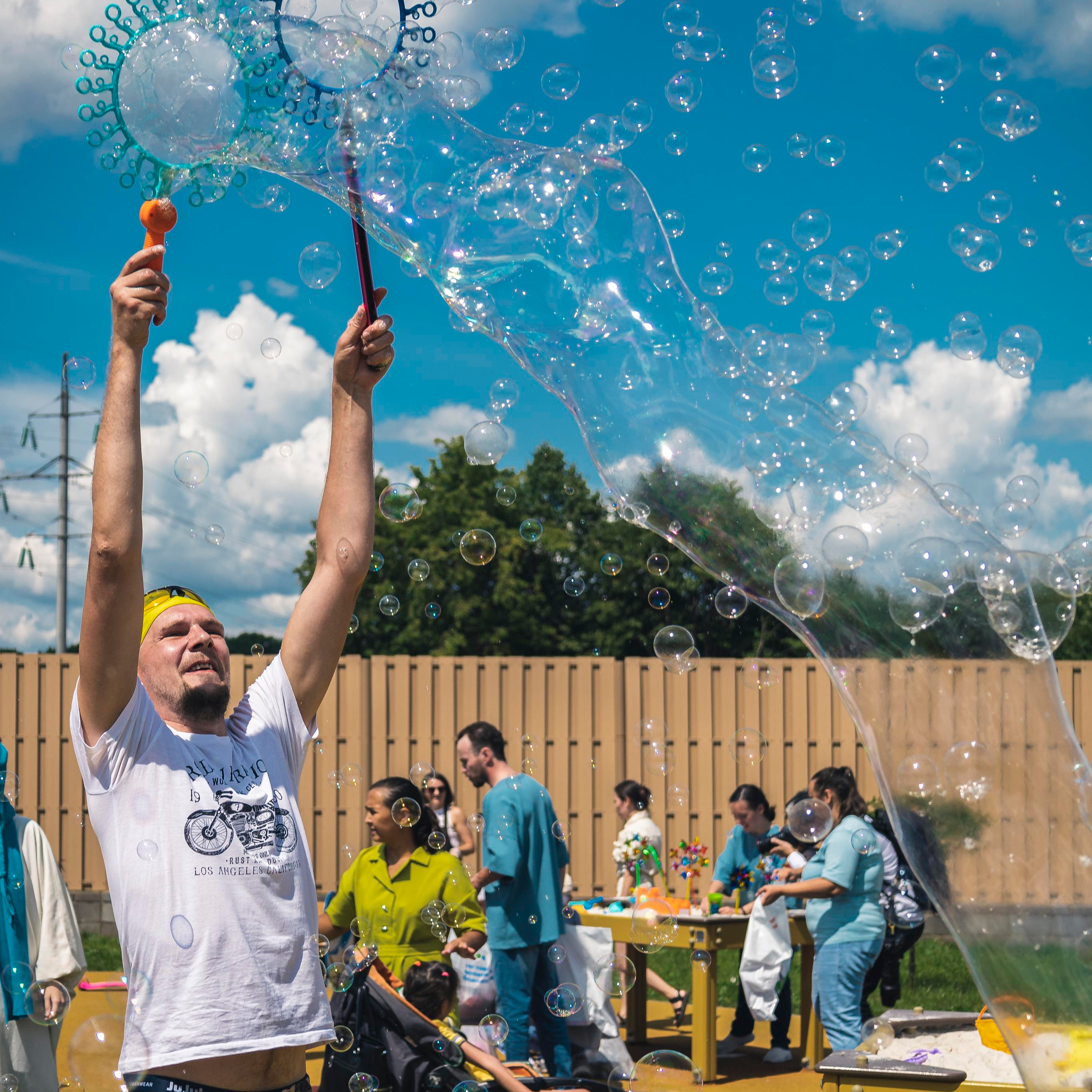 Фотосессия с мыльными пузырями. Фотограф Каримов Виктор