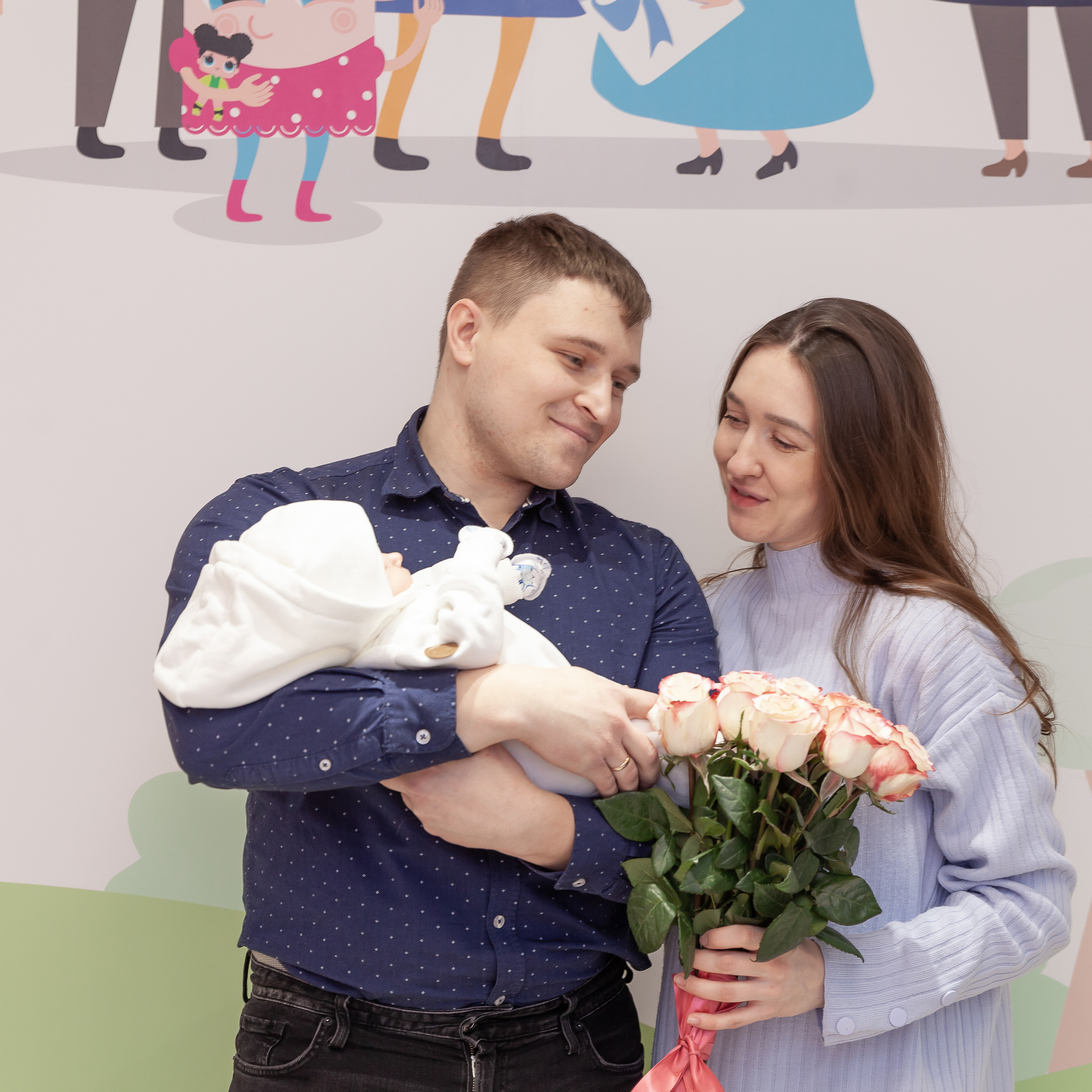 Съемка выписки. Первая фотостудия новорожденных в г. Кемерово