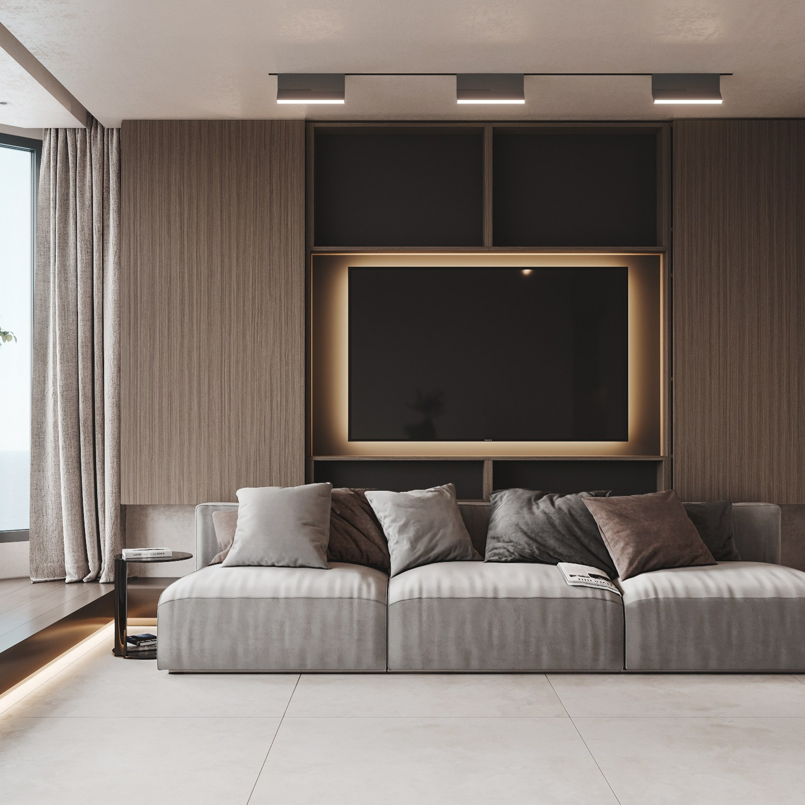 SEA SIDE 45 | Дизайн проект квартиры-студии в Сочи. Студия дизайна интерьера в Сочи mon buro Дизайнер Павел Пура