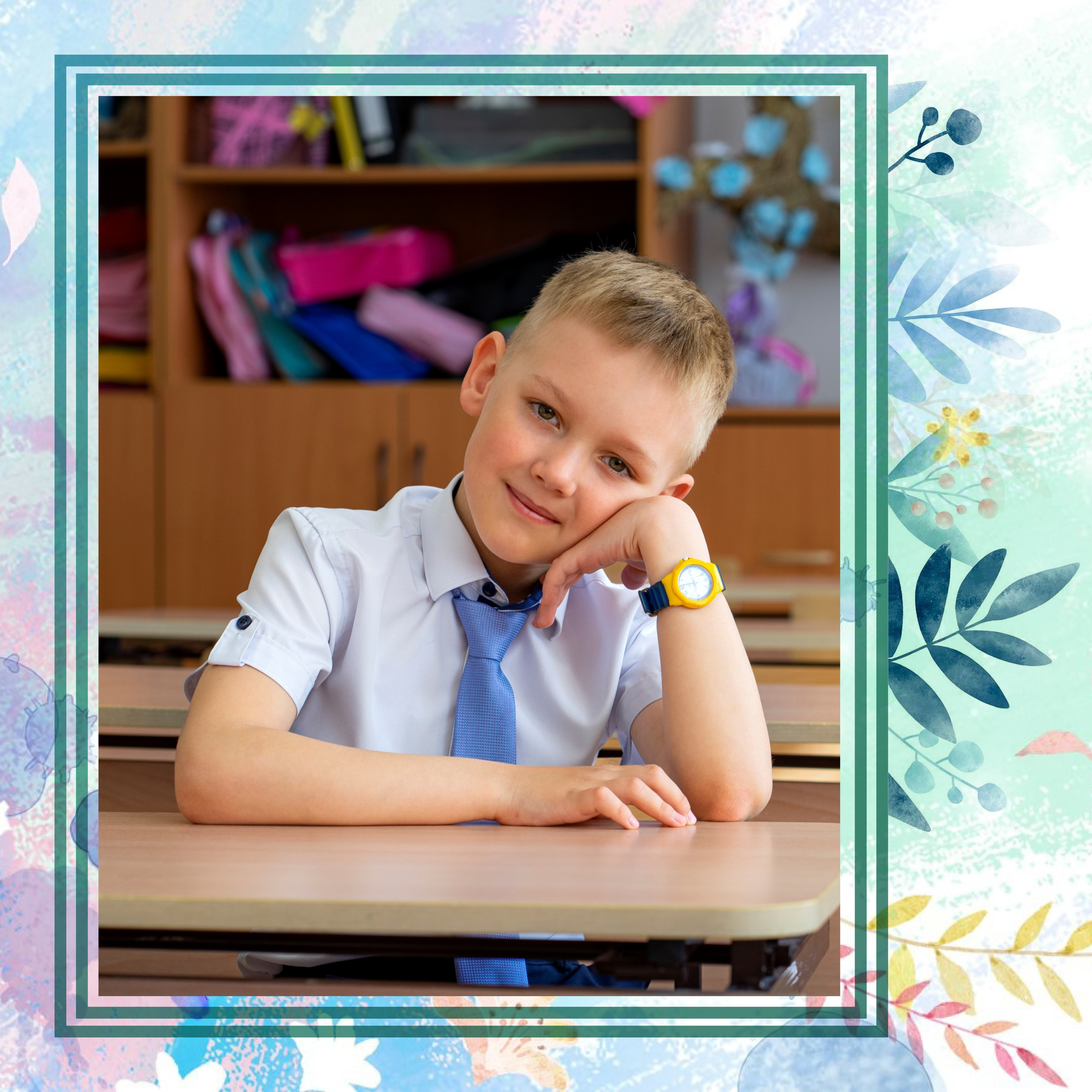 Дизайн фотоальбома первоклассника