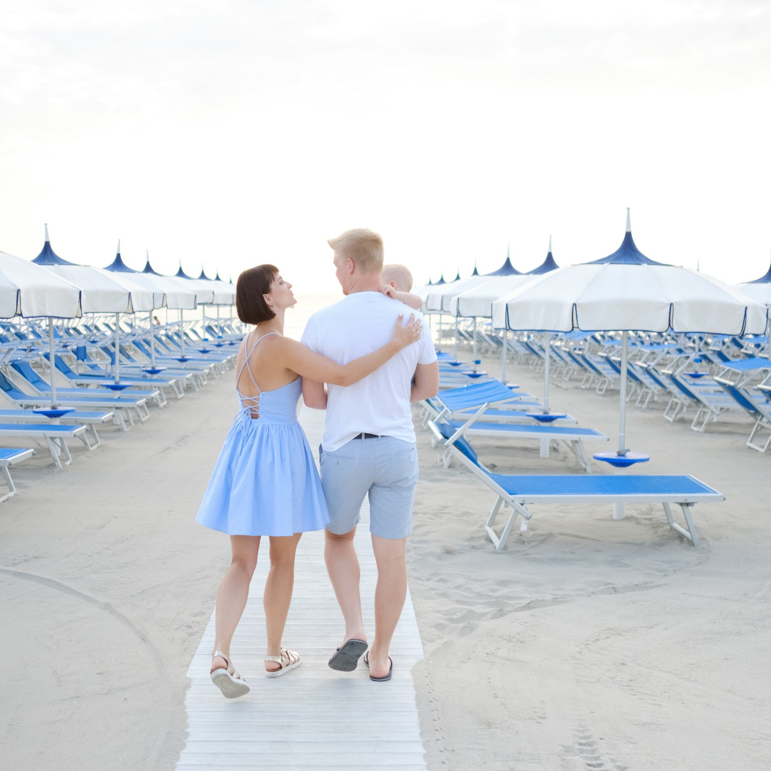 фото на море в Италии Римини Милано Мариттима пляжи