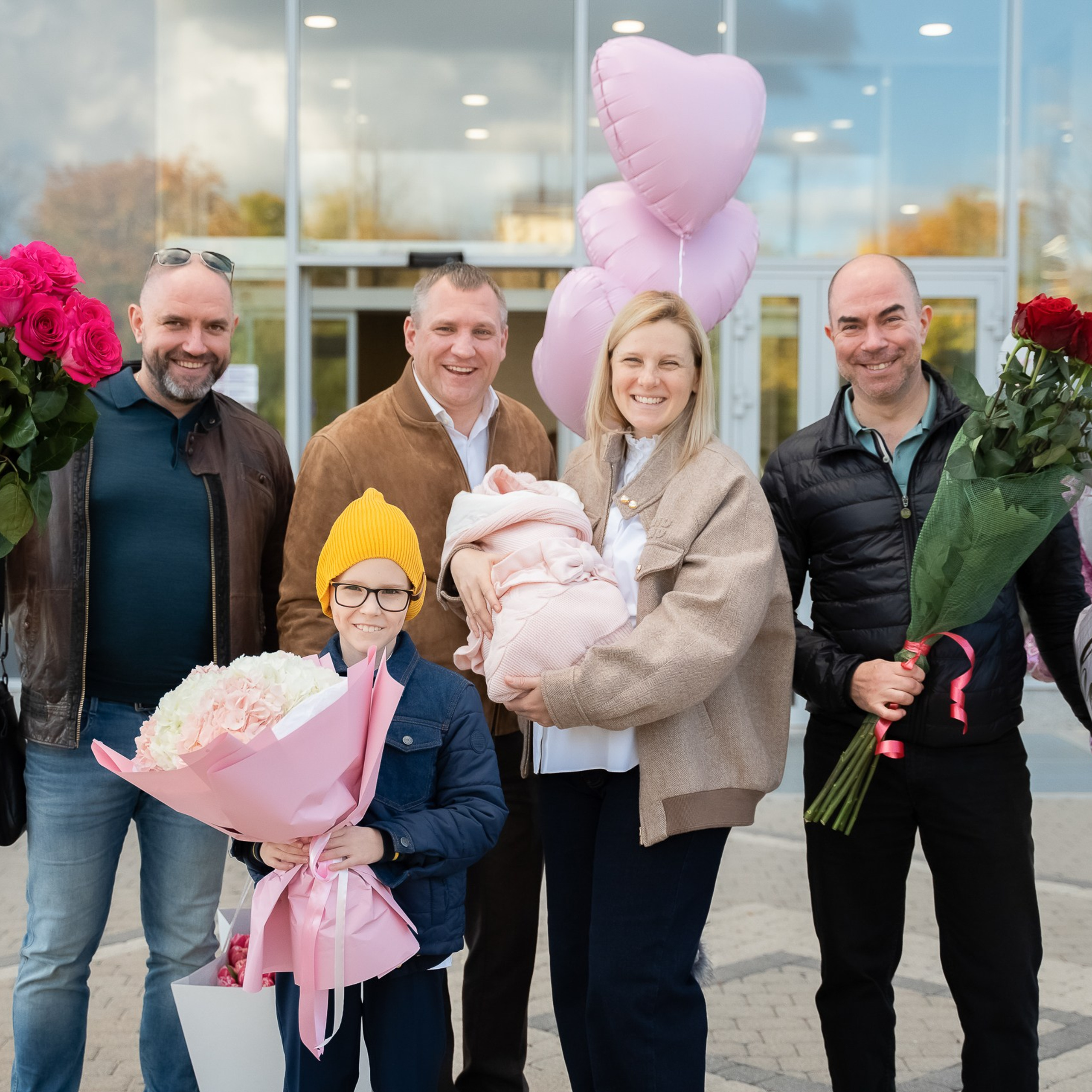 съёмка выписка из роддома