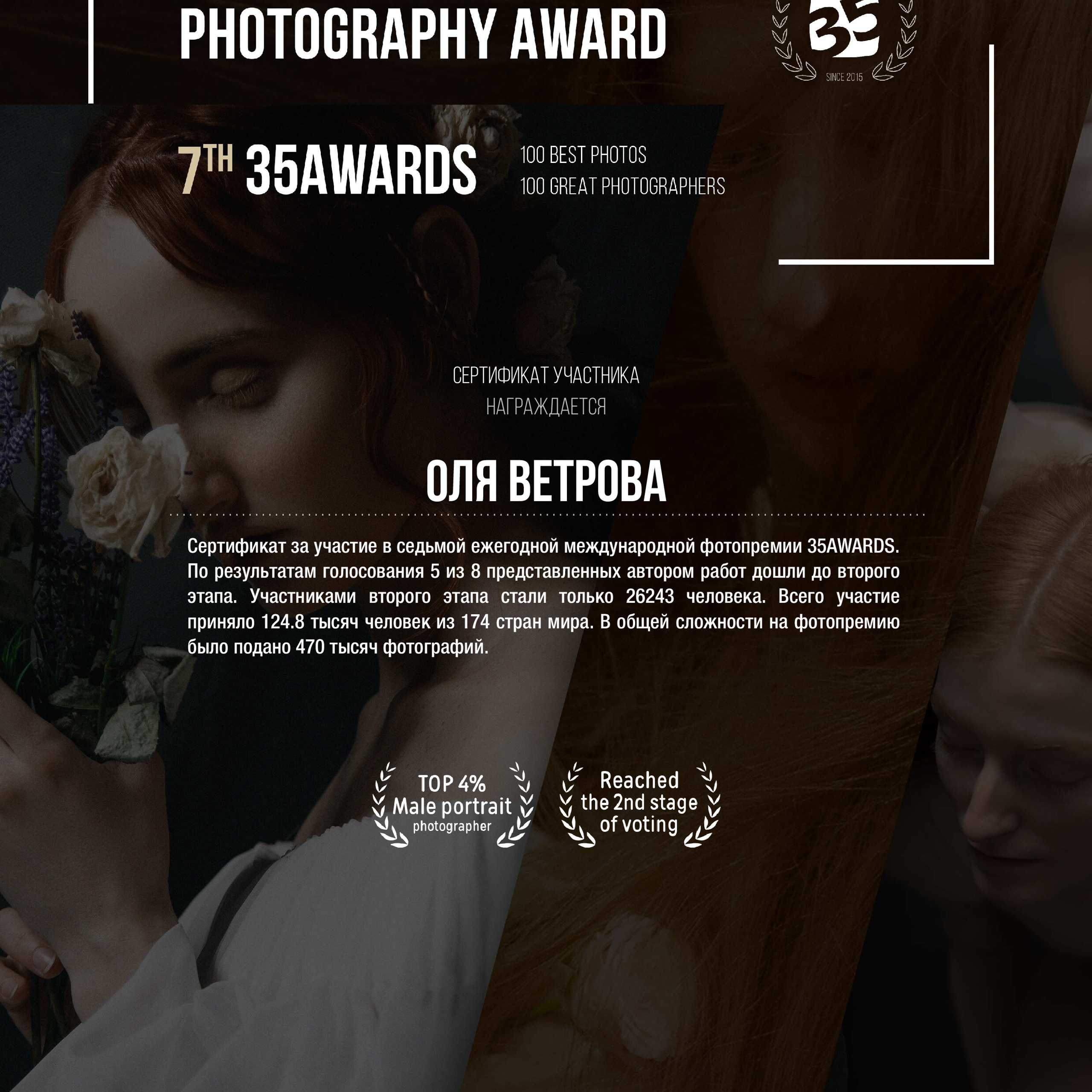 Мои Достижения. Фотограф женский и мужской портрет Санкт-Петербург