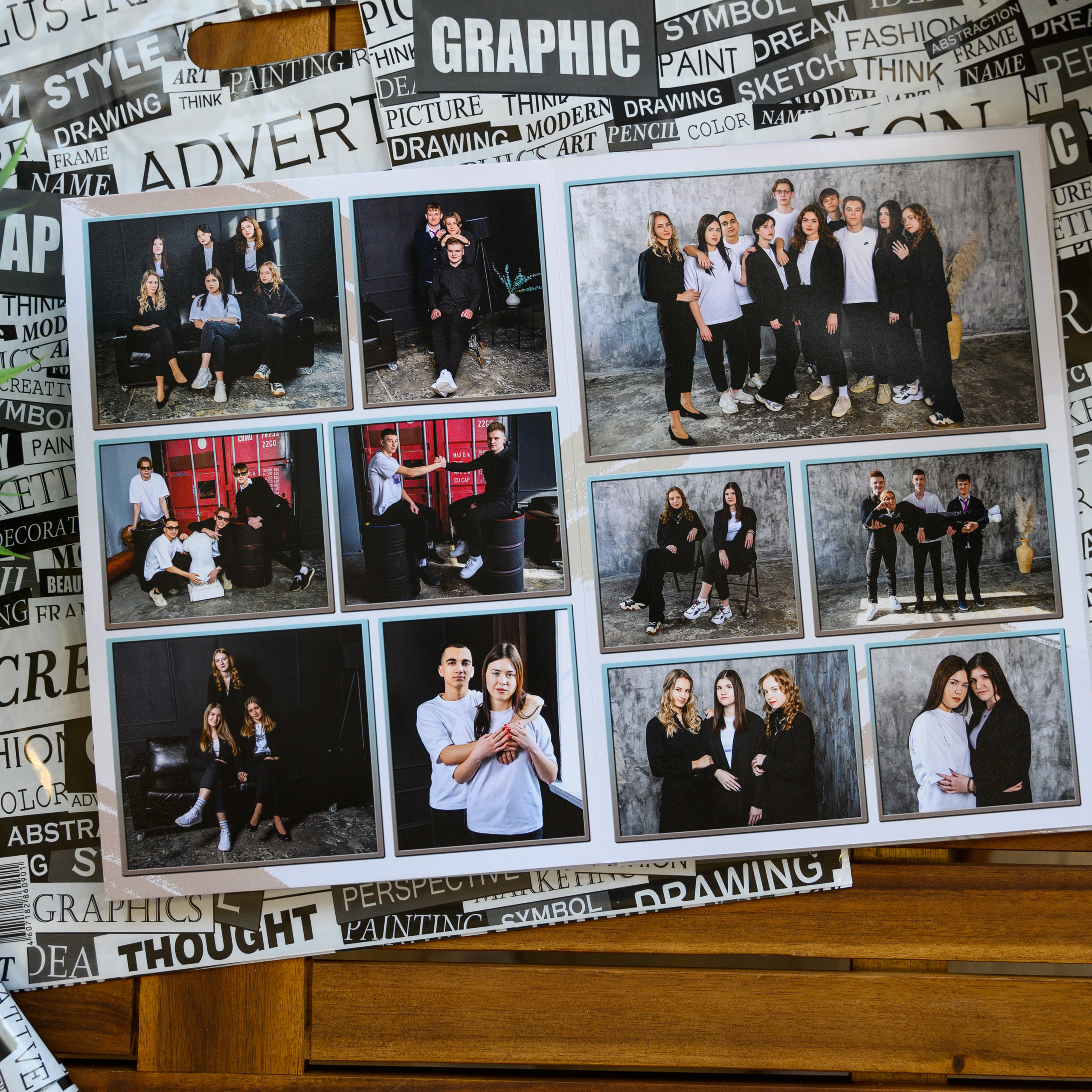 Фотосессия 11-А в студии «Art-place». Выпускные альбомы в Подольске Москве и МО