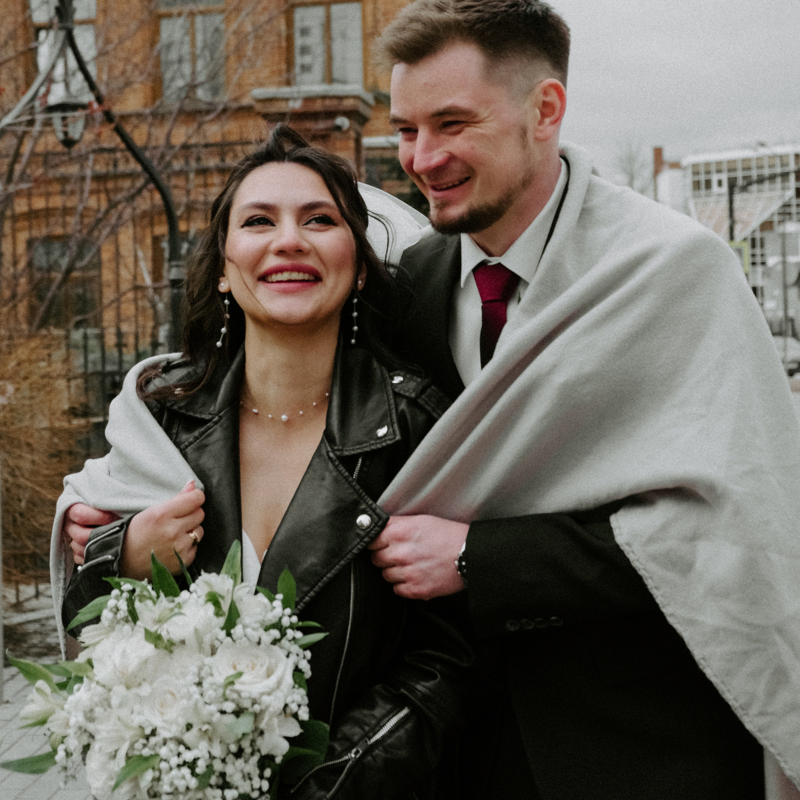 объятия в холодный день фотосессия