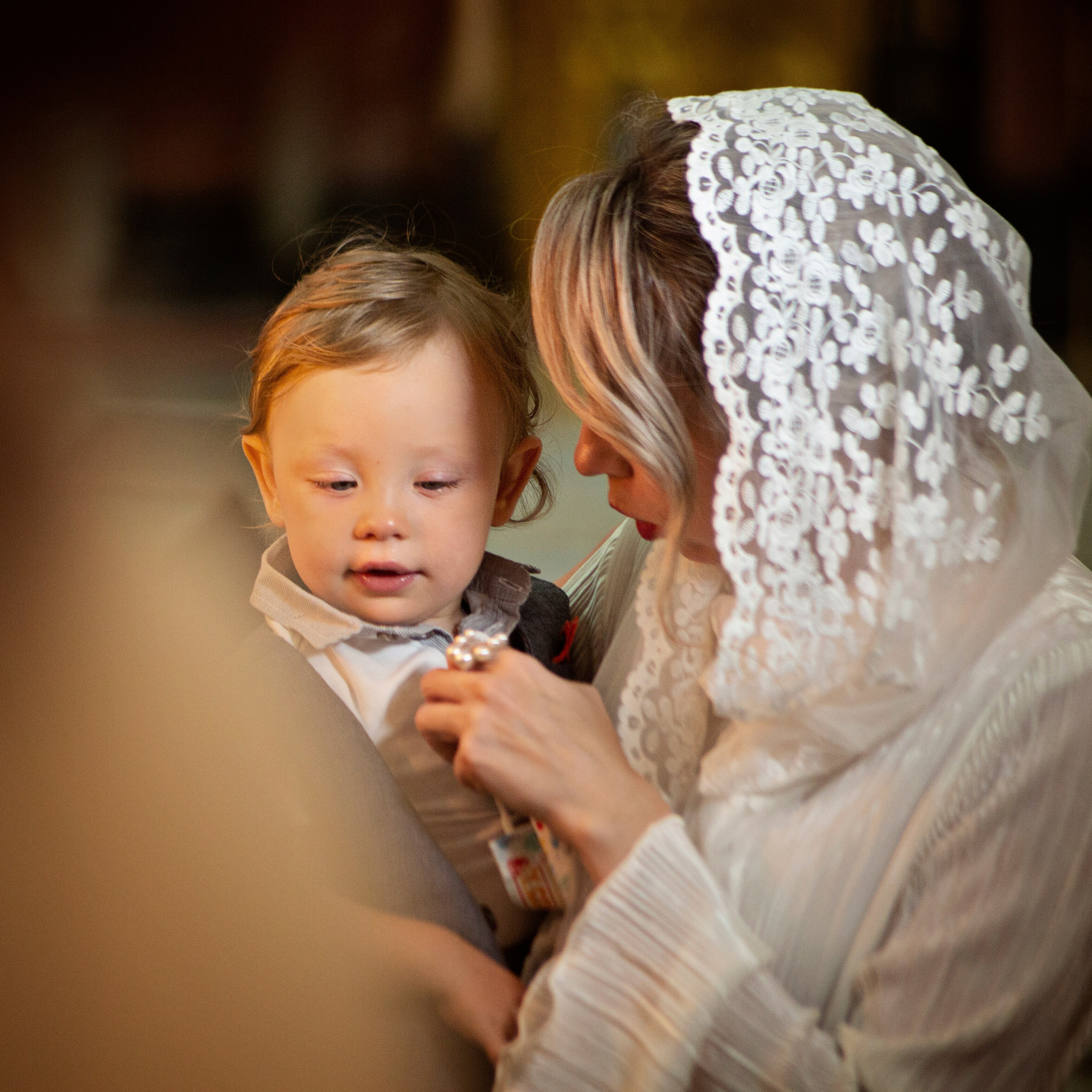 Фотосессия крещения новорожденных