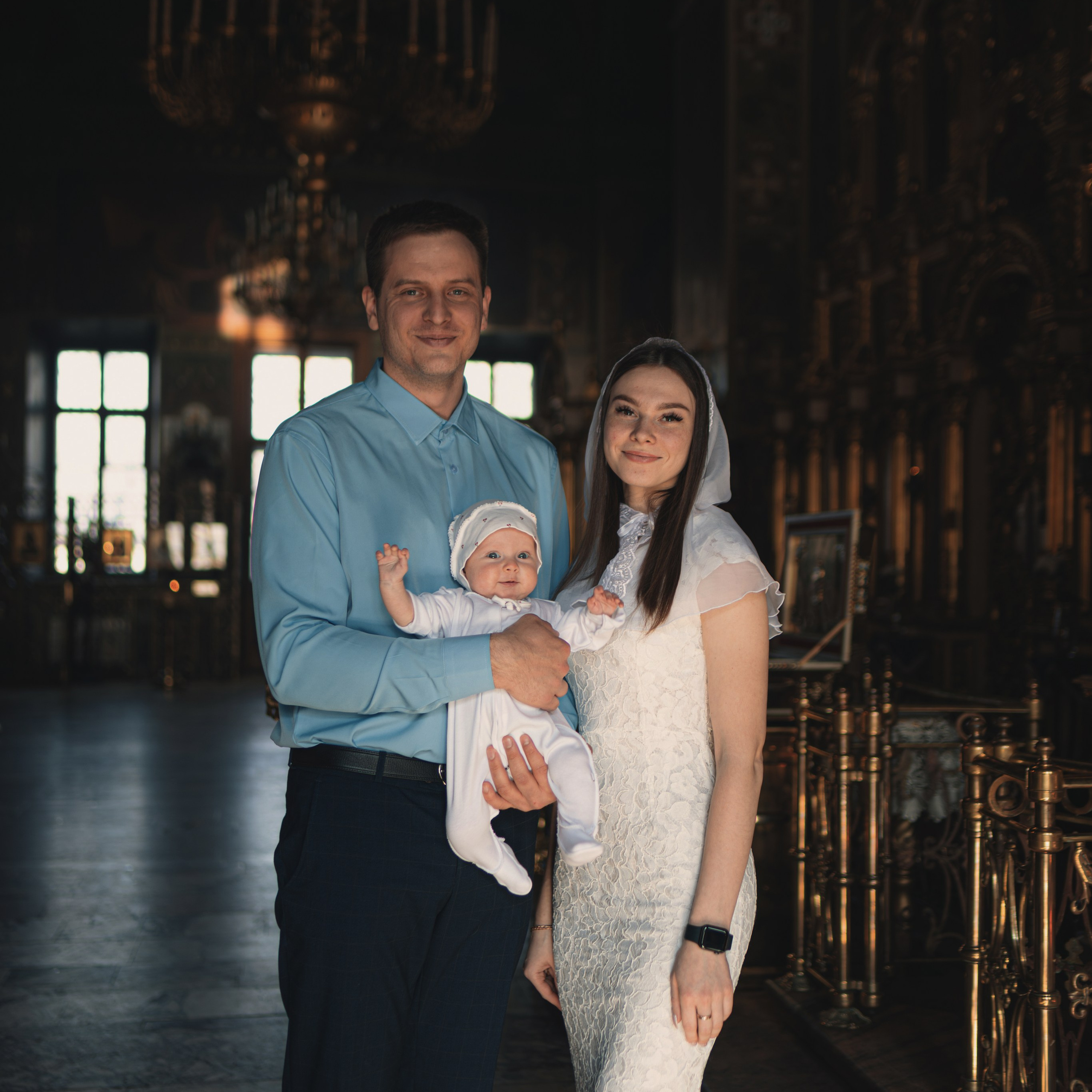 Профессиональные фотографии крещения в Храме Воскресения Словущего. Семейный фотограф в Москве 📸