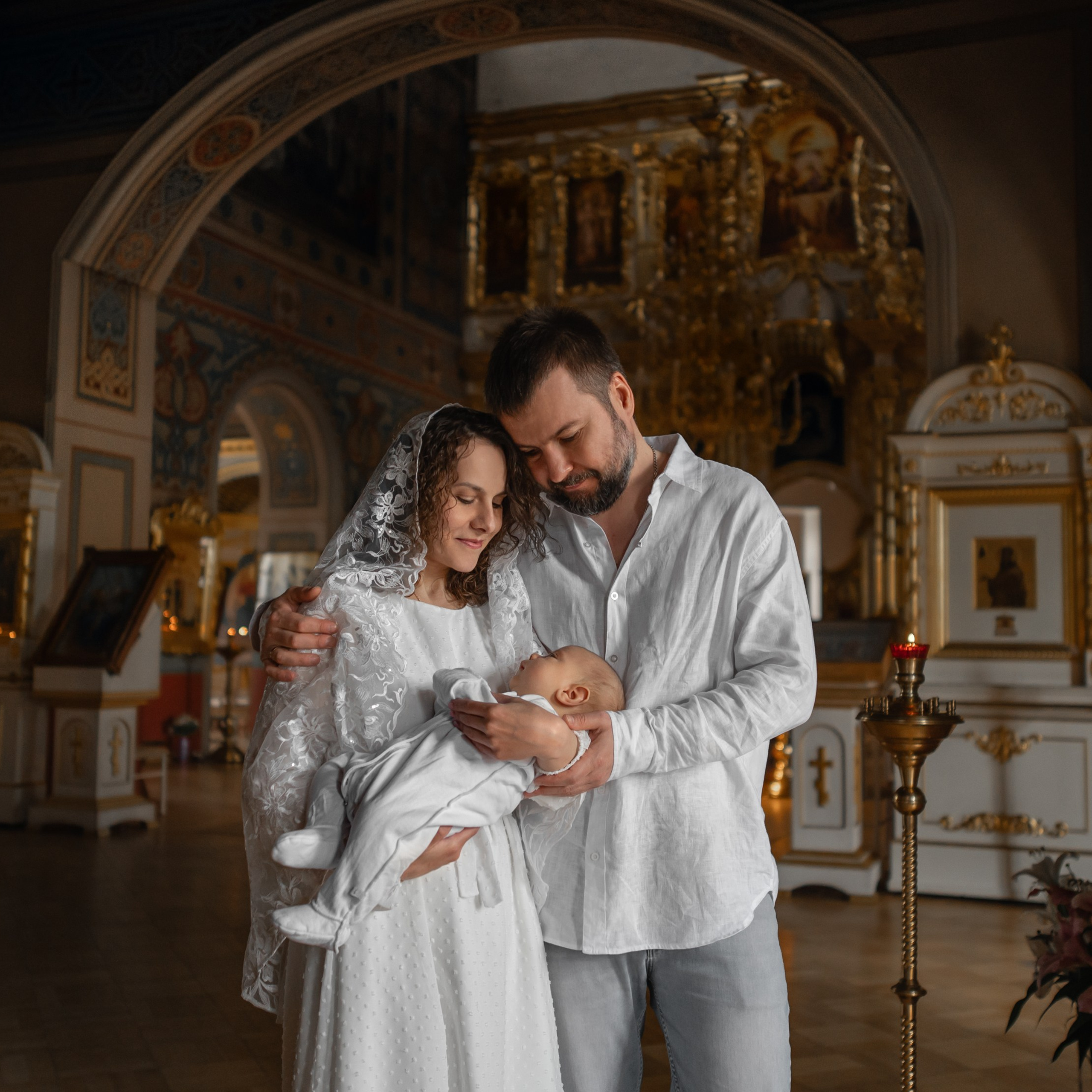 Крещение в храме Благовещения на В.О.