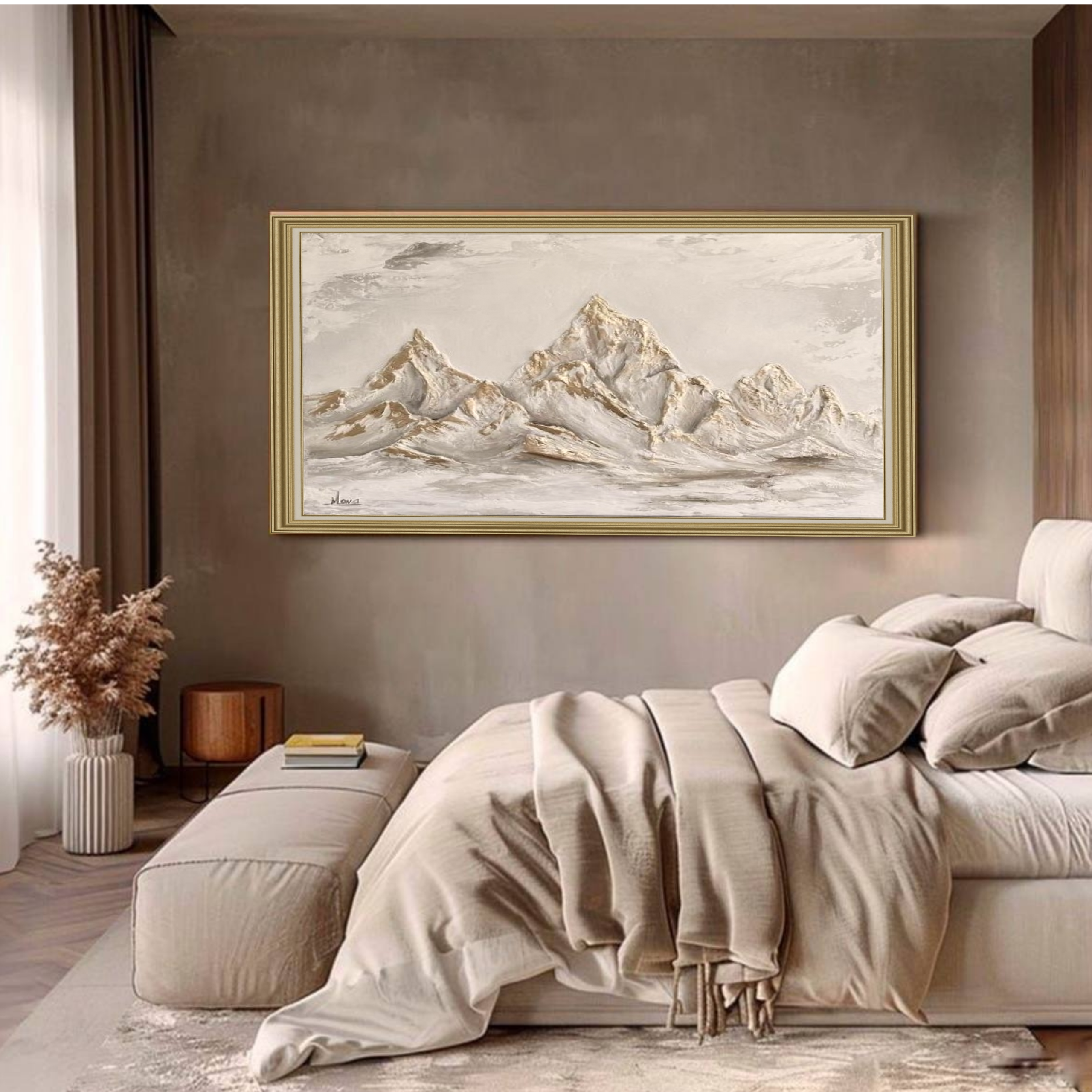 ЗОЛОТЫЕ ВЕРШИНЫ 25.500 RUB. Купить premium art, интерьерные картины в интернет-магазине MONA