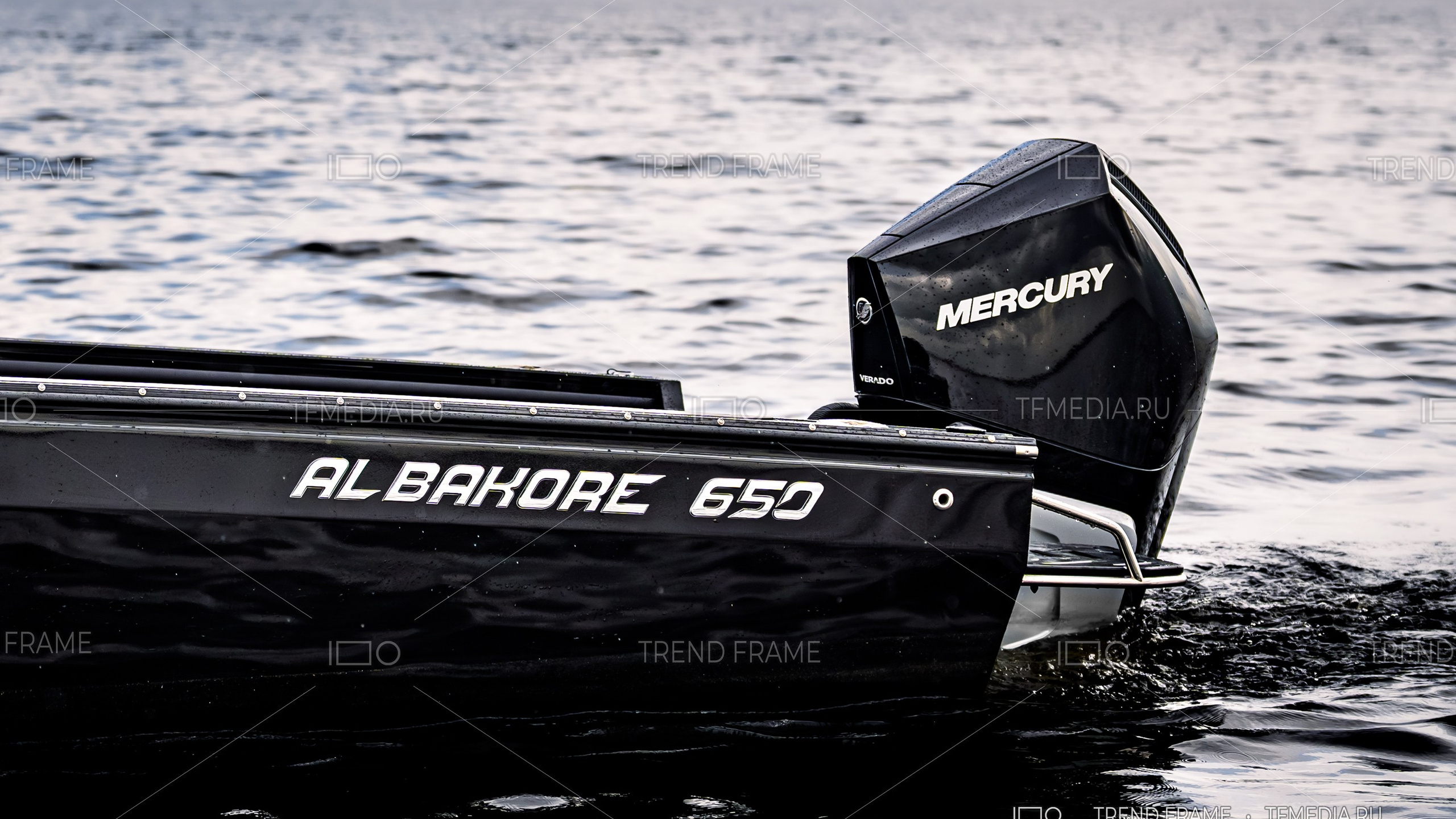 Albakore 650 с Mercury 250 — рекламная фотосъёмка рыболовного катера