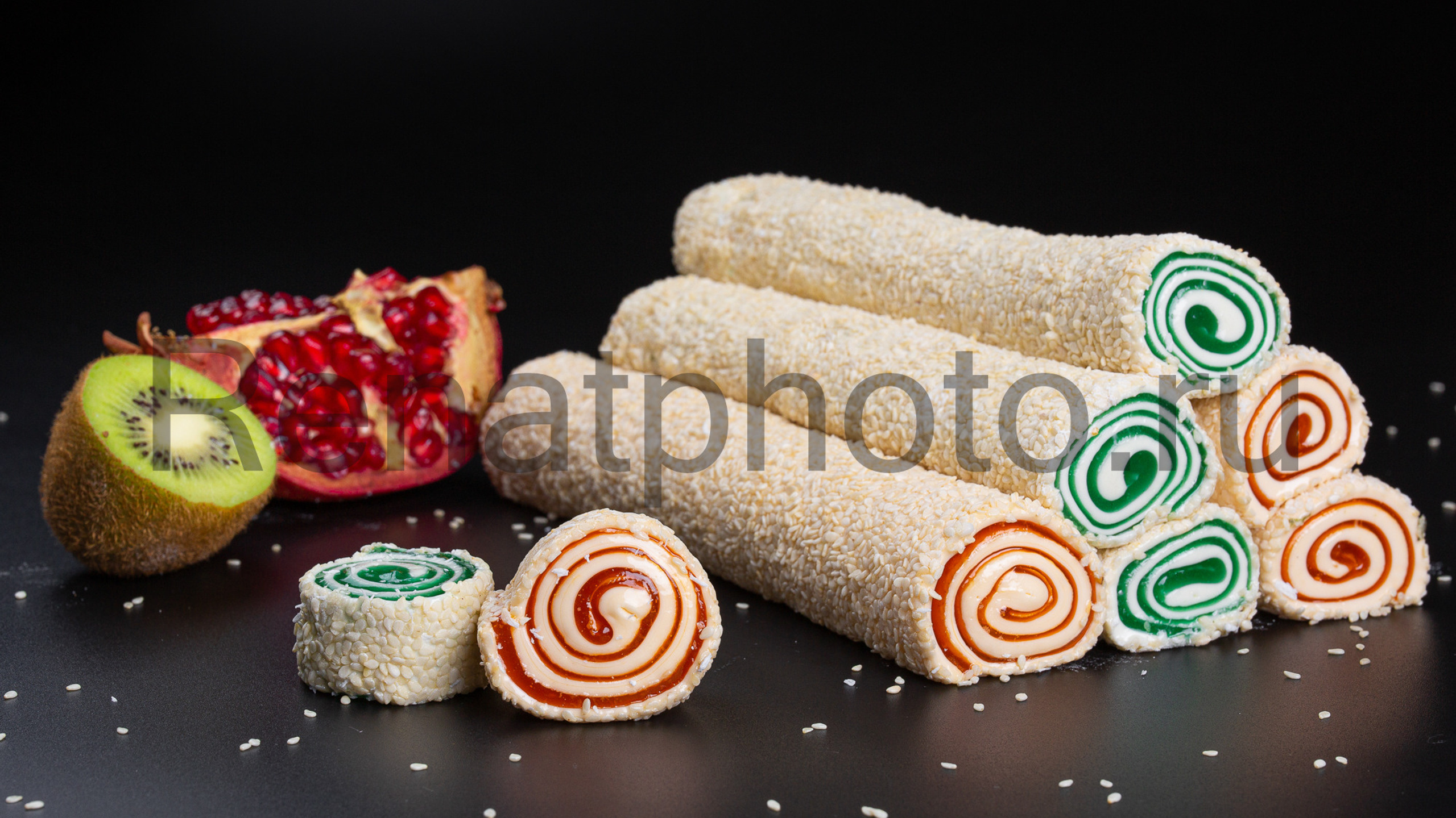 фуд съёмка рахат-лукум