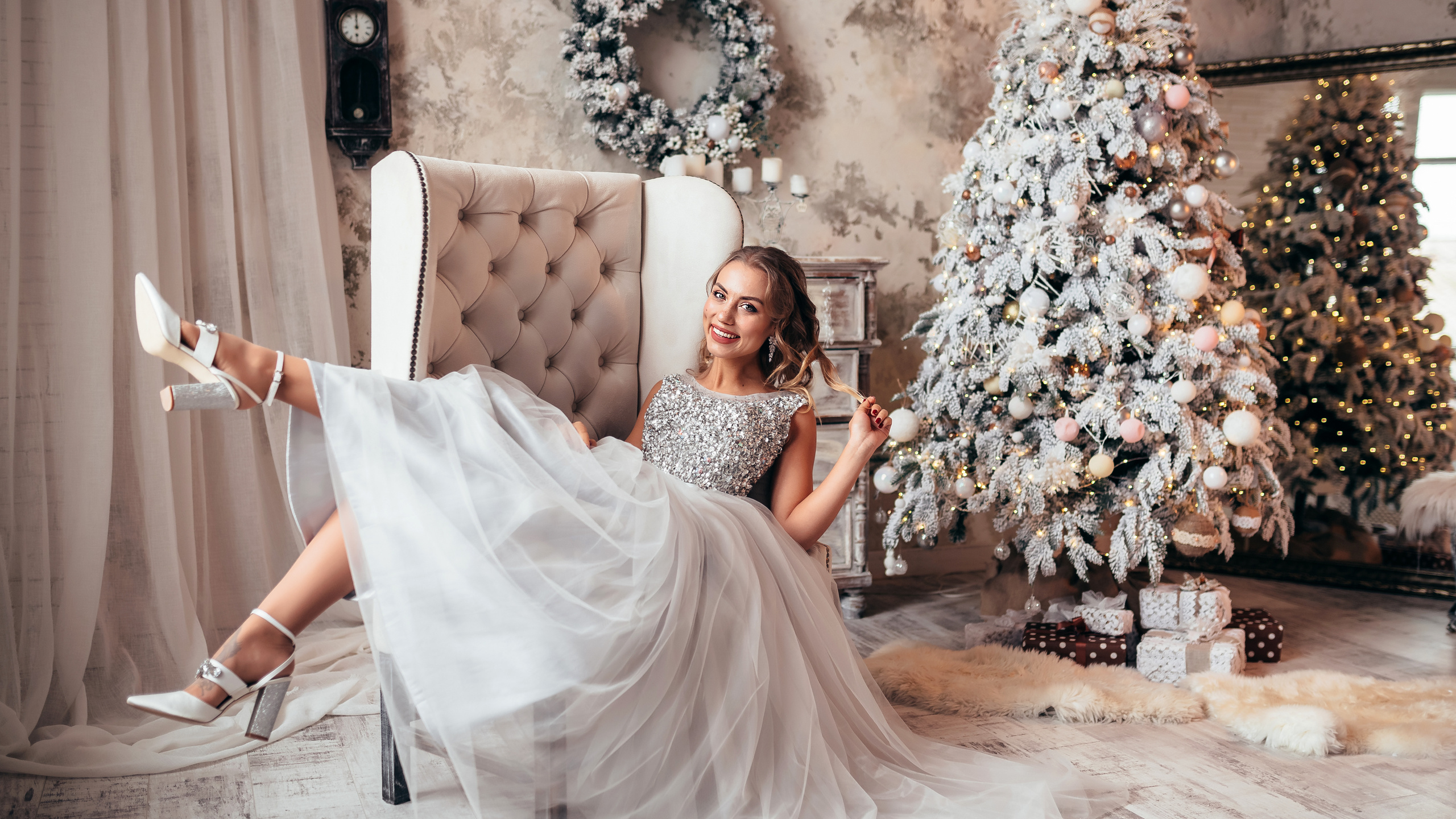 Ксения новогодняя фотосессия