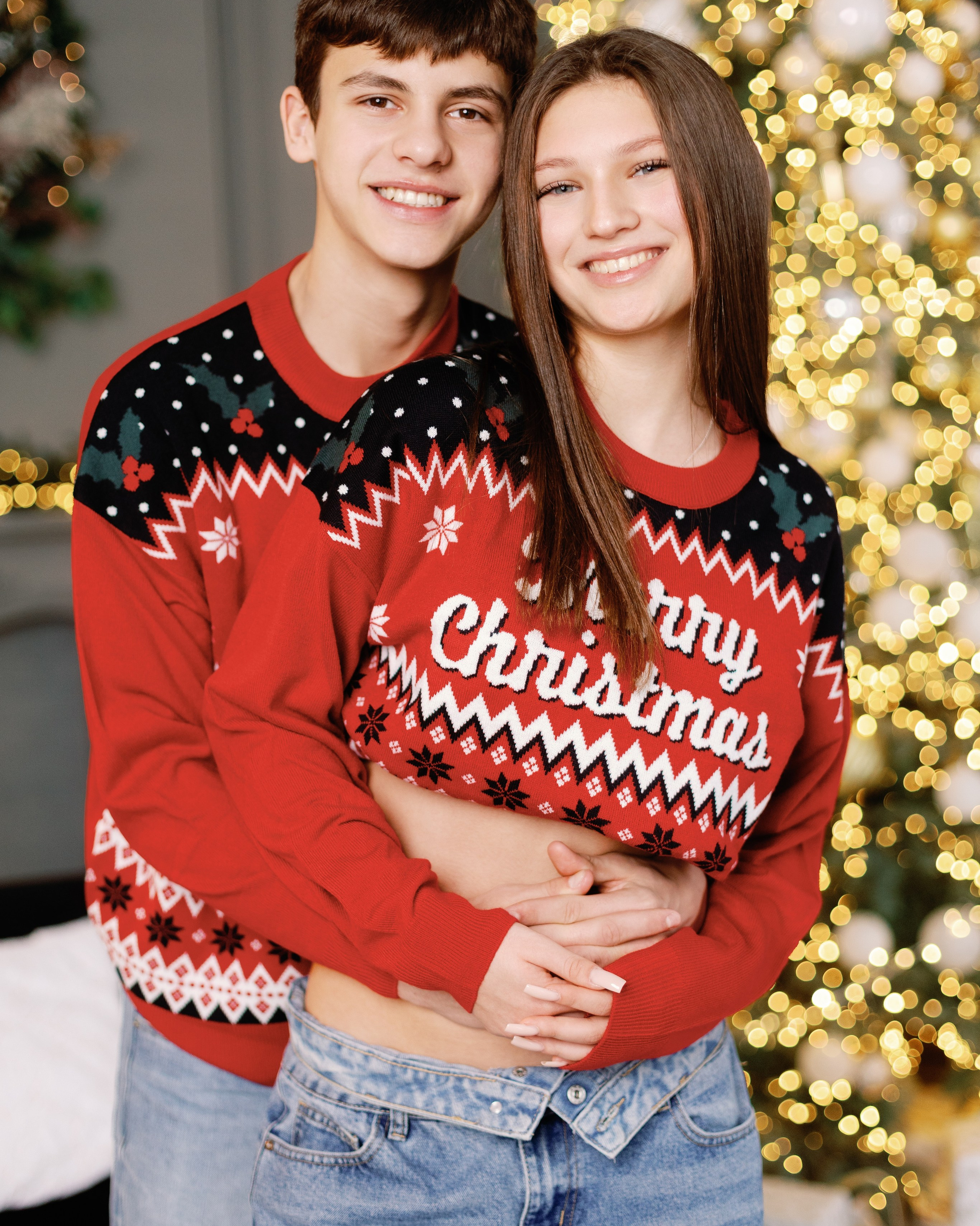 Новогодняя Фотосессия в студии в Ростове для Кирилла и Софии