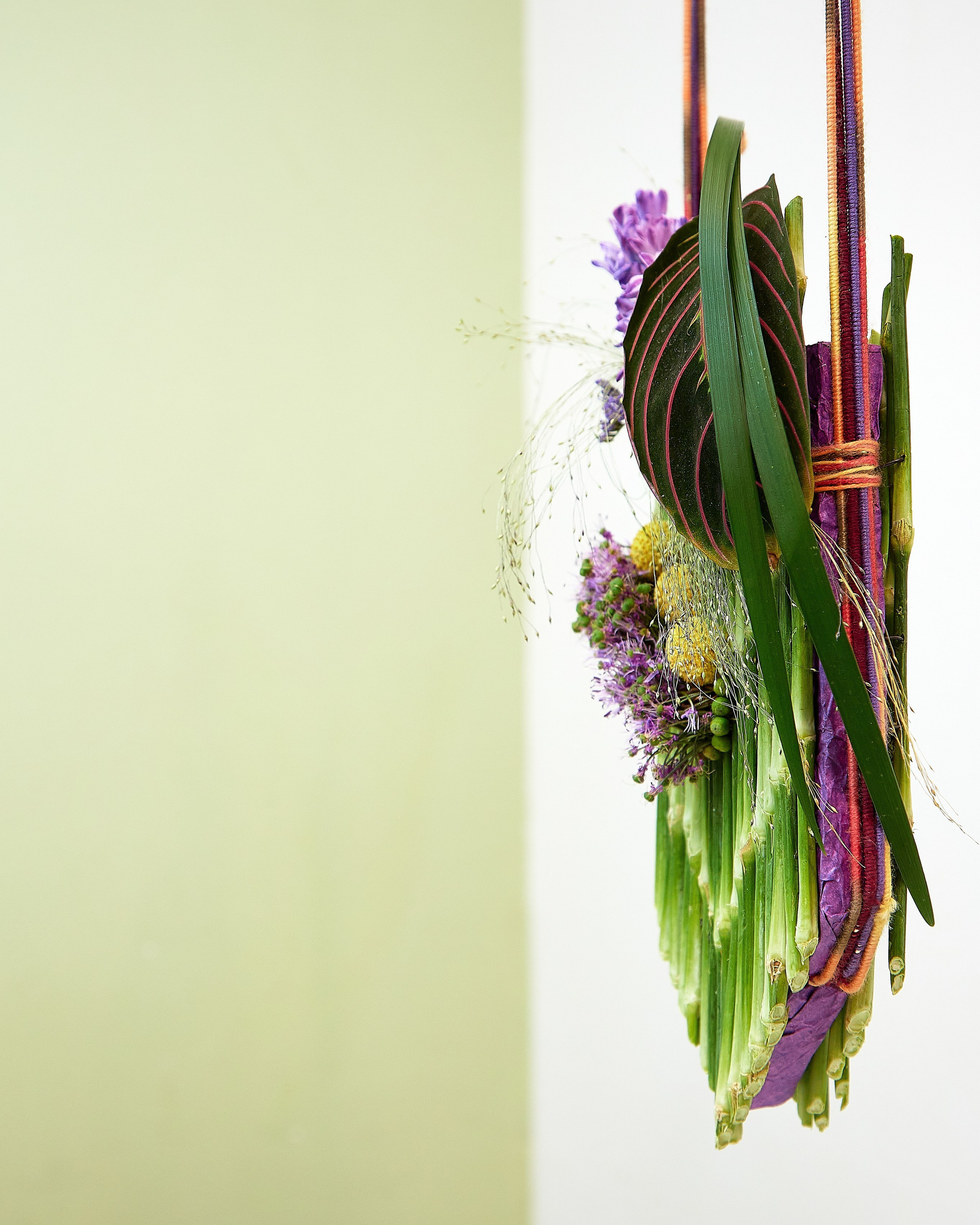 Floral accessory in Missoni style