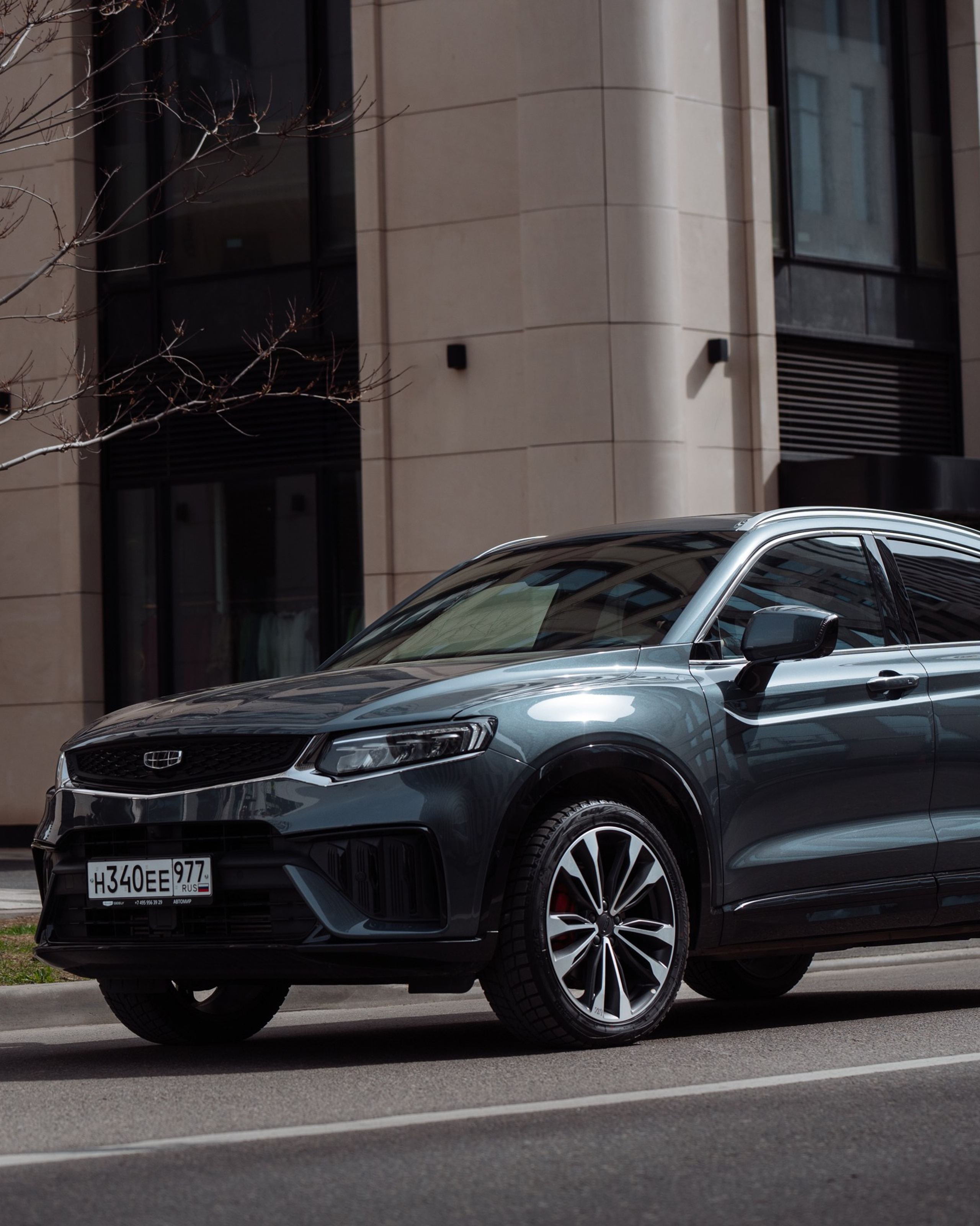 Рекламная съёмка Geely Tugella