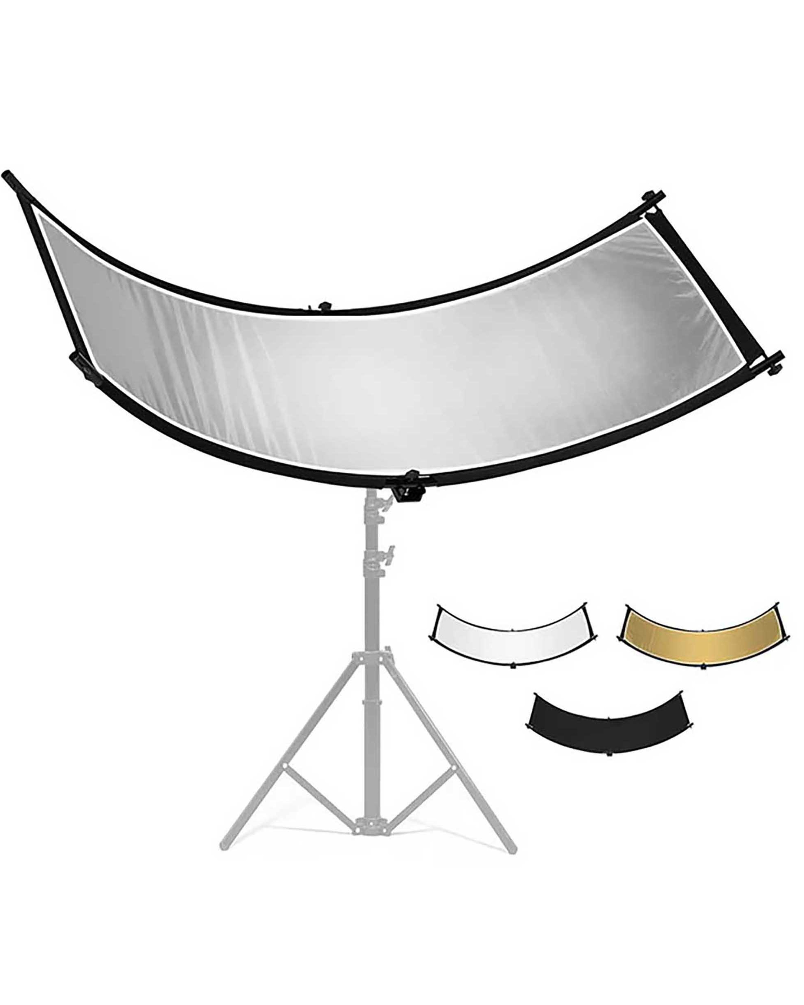 Изогнутый U-образный отражатель 155×61 см, 4 в 1