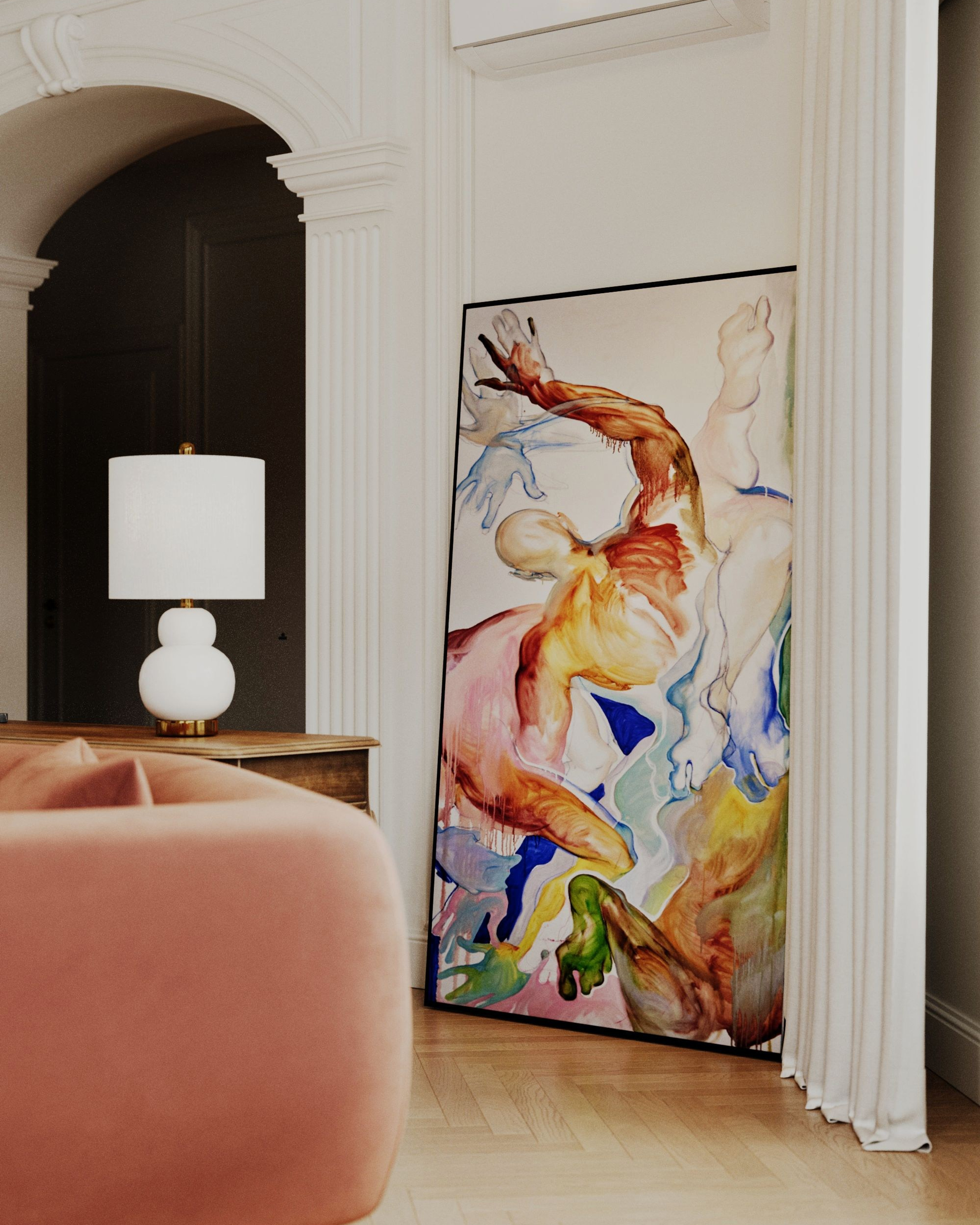 Дом в центре города. 1 этаж