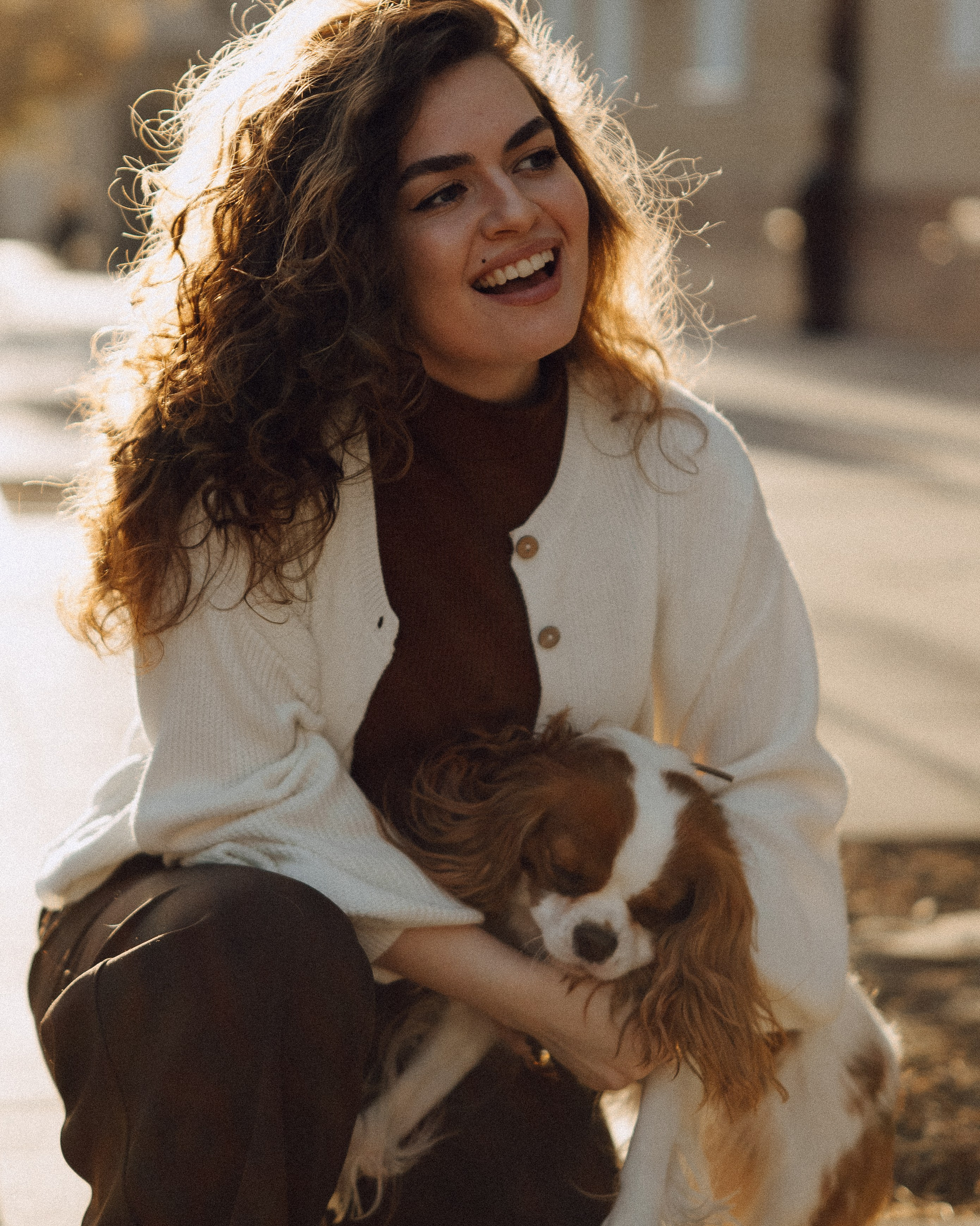 осенняя фотосессия с собачкой