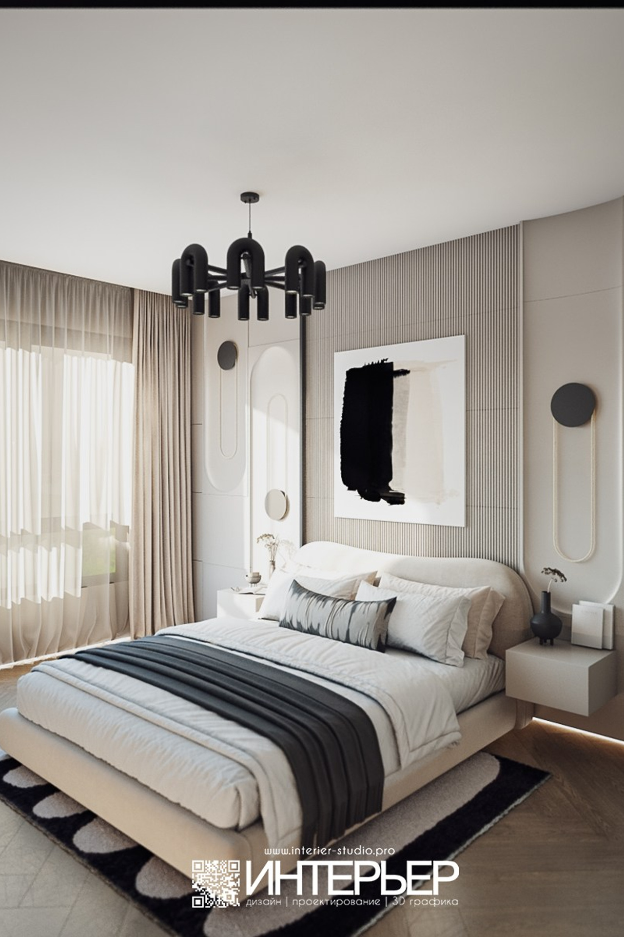 Дизайн-проект квартиры Михаила. ЖК Печорин. Дизайн интерьера, 3D визуализация и 3D моделирование. Создание проектов и чертежей. КМВ: Кисловодск, Пятигорск, Ессентуки и удаленно