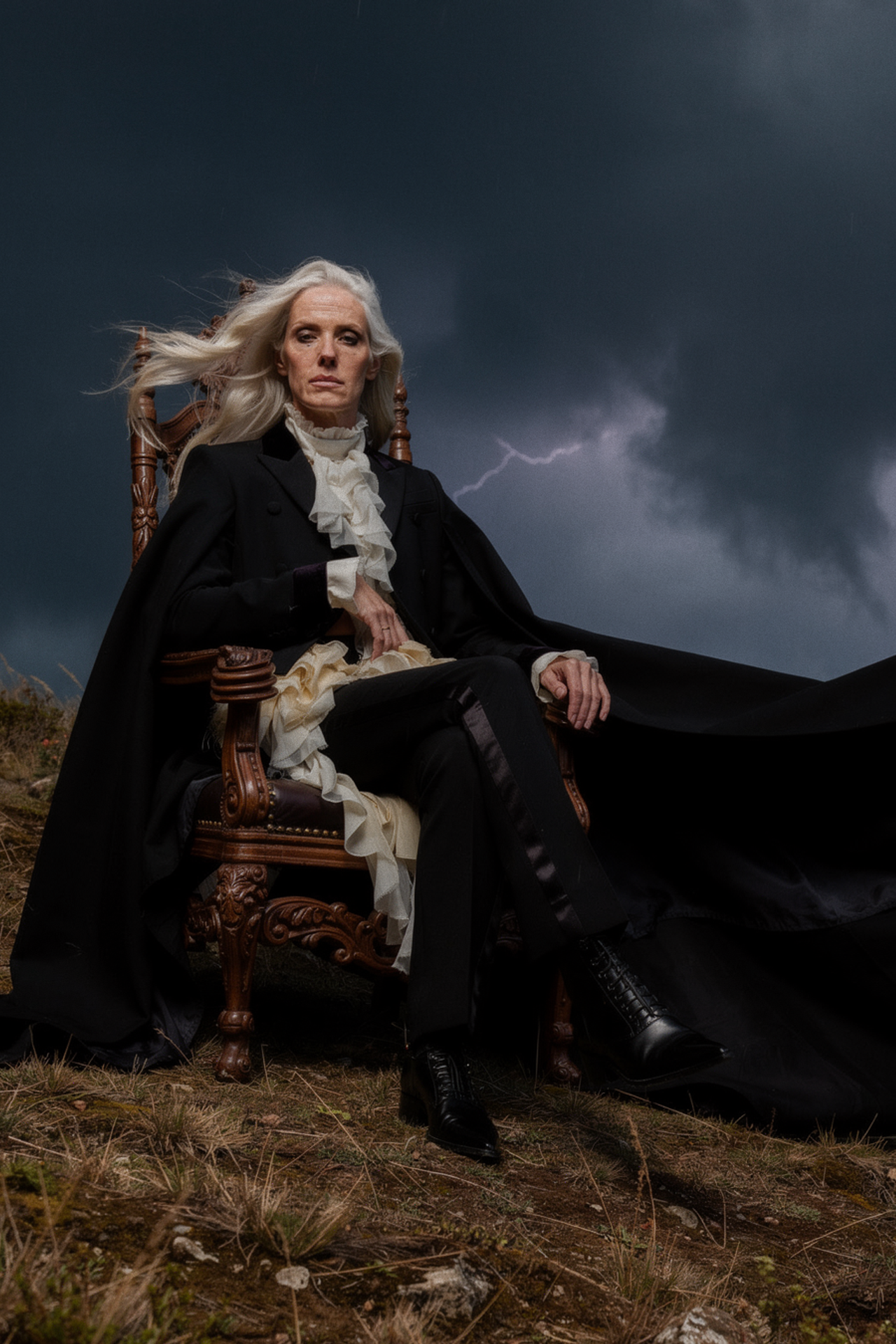 Storm Rider — AI-эдиториал в стиле McQueen | jl.art.ai.lab. Анна Карчмит — AI-художник. Эдиториал, нейрофотосессия и контент для fashion и beauty брендов