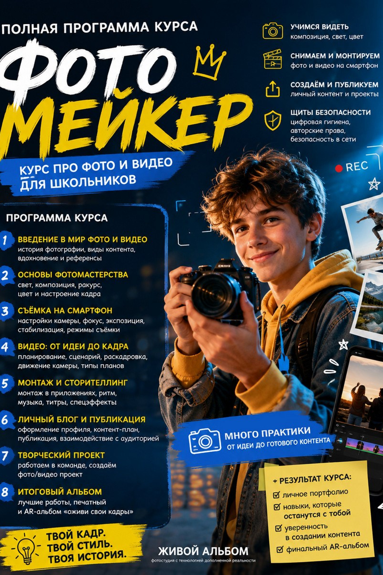 Проект ФОТОМЕЙКЕР. Живой выпускной альбом в Красноярске