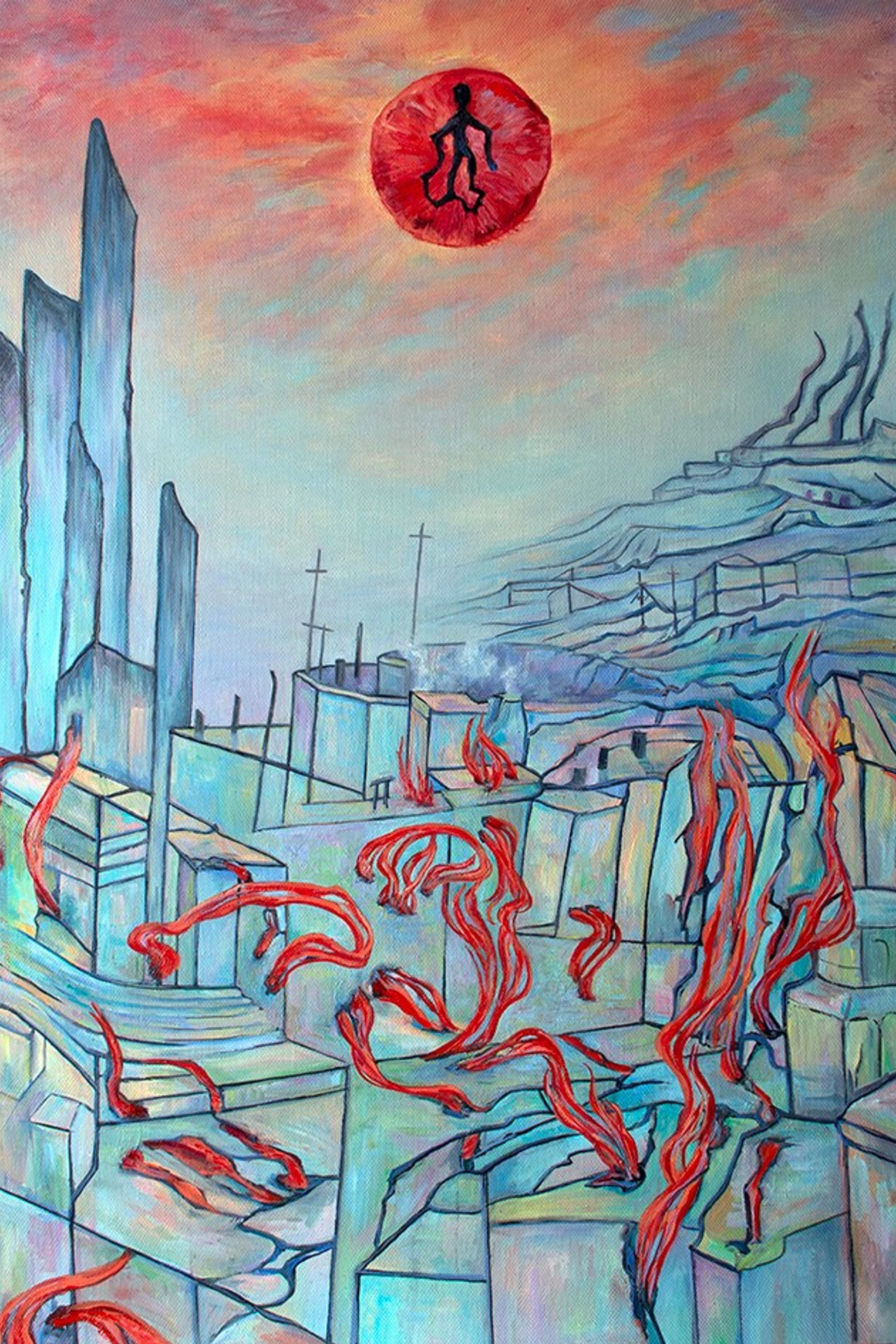 «FLUCTUACIÓN №9». Artista - Fluctuaciones. Estoy realizando un estudio de la evolución artística del arte, que conduce a la aparición de la perspectiva histór