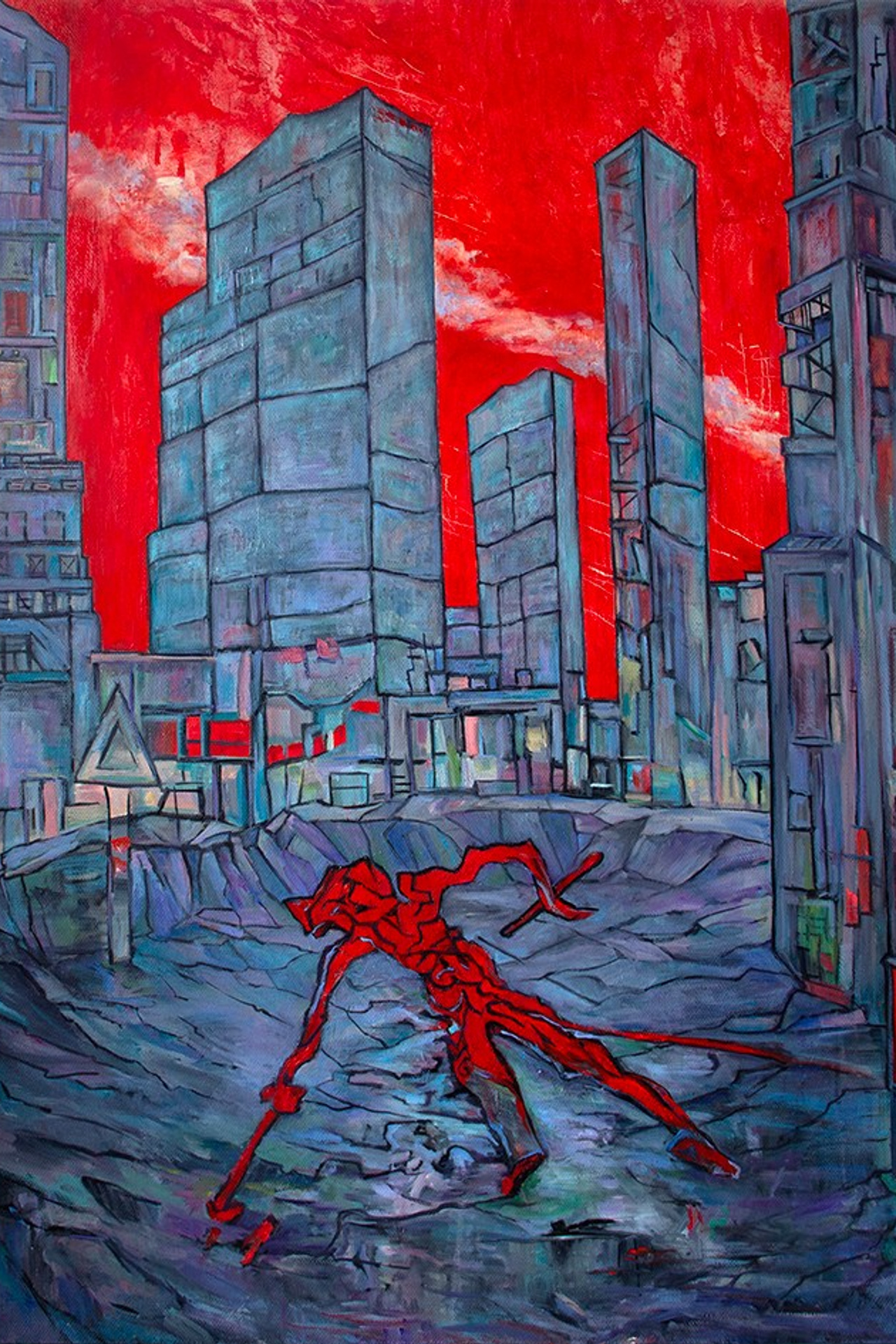 «FLUCTUACIÓN №9». Artista - Fluctuaciones. Estoy realizando un estudio de la evolución artística del arte, que conduce a la aparición de la perspectiva histór