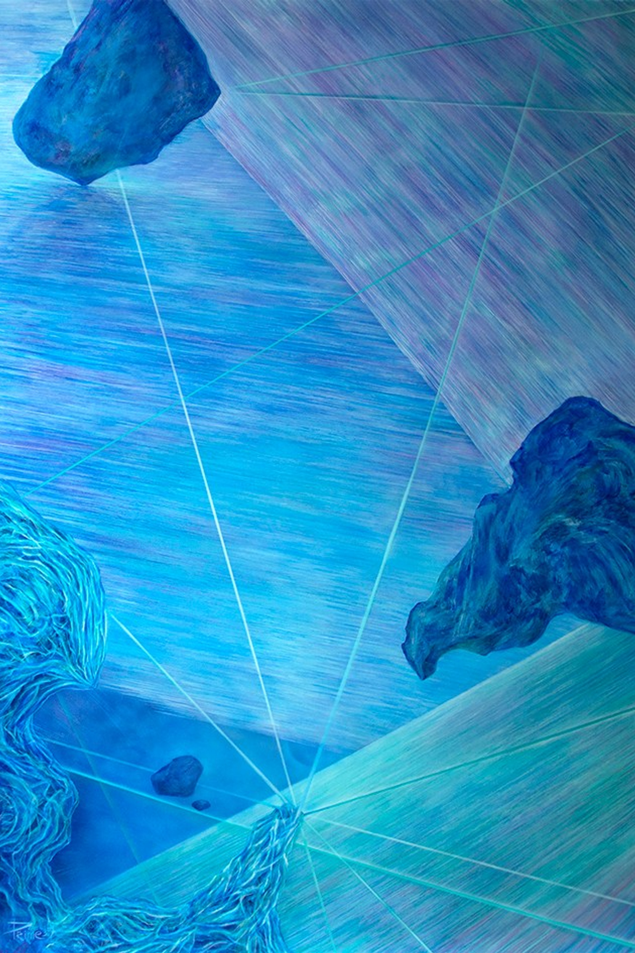 «FLUCTUACIÓN №9». Artista - Fluctuaciones. Estoy realizando un estudio de la evolución artística del arte, que conduce a la aparición de la perspectiva histór
