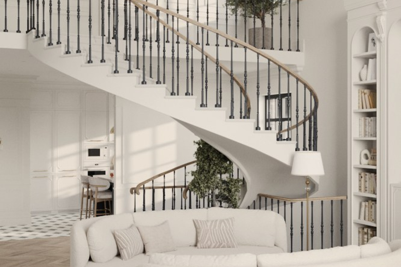 Дом 320 м² для большой семьи в Парижском стиле🤍