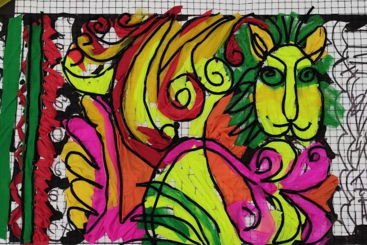 Декорации для балета «Озорные частушки» | Театр балета им. Якобсона. История занавеса. Превращаем идею в технологию