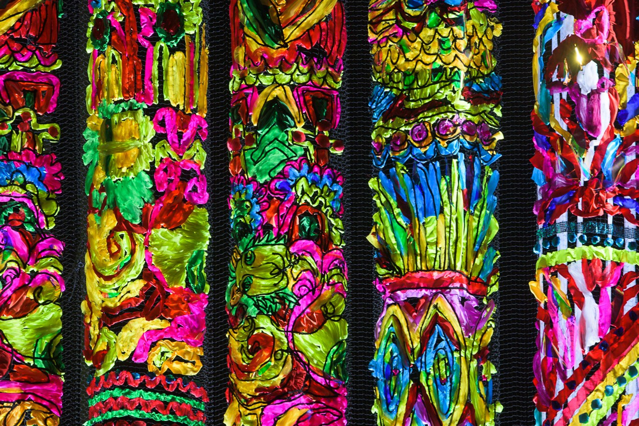 Декорации для балета «Озорные частушки» | Театр балета им. Якобсона. История занавеса. Превращаем идею в технологию