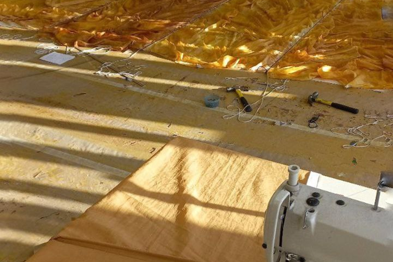 Декорации для спектакля «Буря» | Самарский ТЮЗ. История занавеса. Превращаем идею в технологию