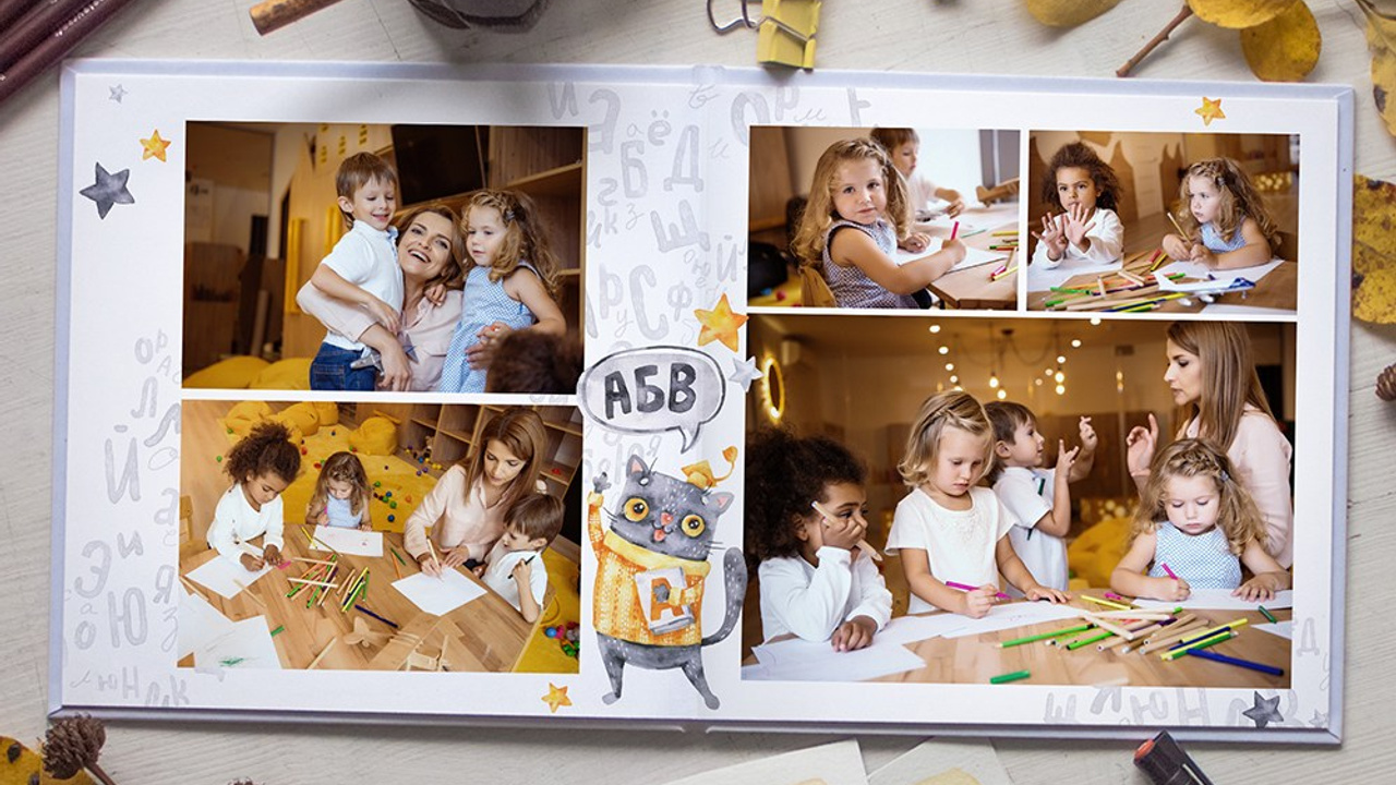 Фотокниги (альбомы) для детского сада. Детский и школьный фотограф Тюмени Наталья Максимова