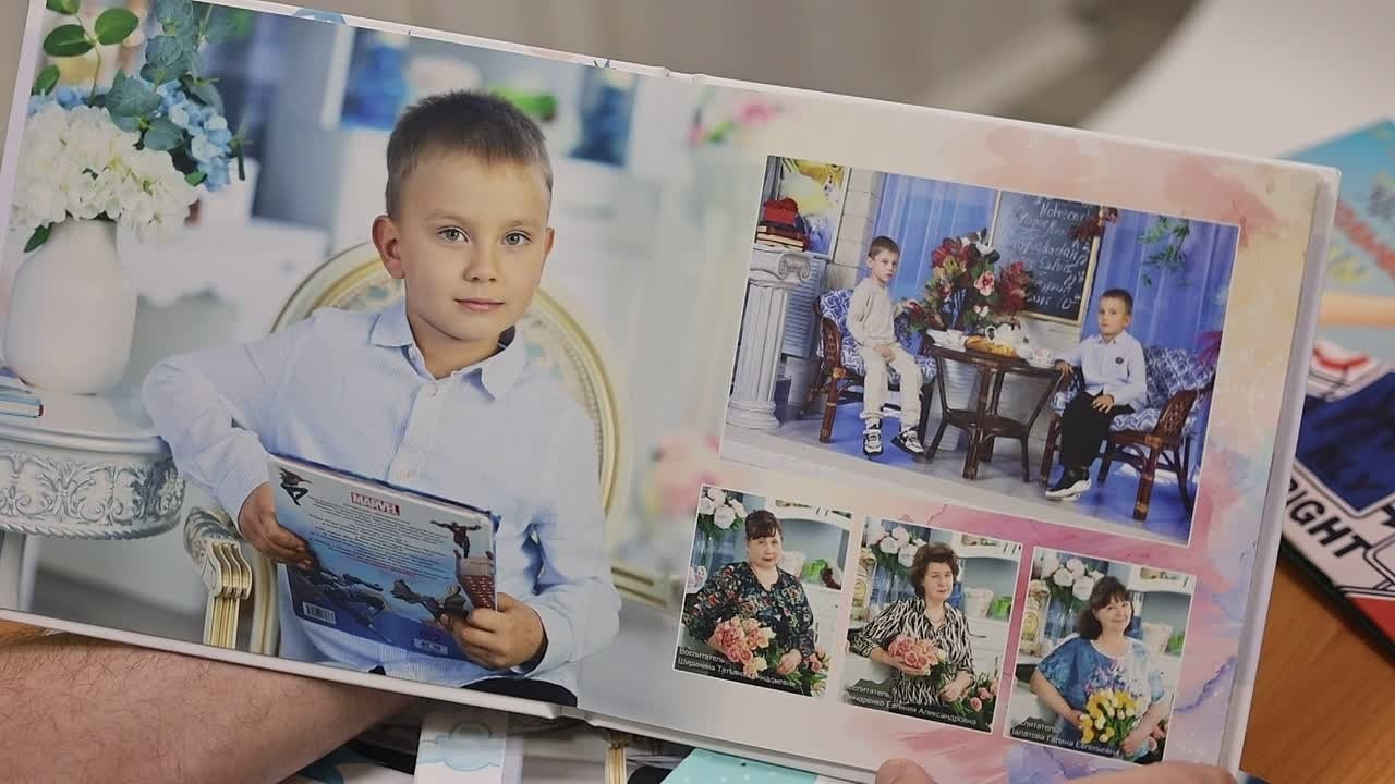 Выпускной альбом для детского сада «Ежик» 26×26. Фотограф выпускных альбомов в Саратове и Энгельсе Леонид Элькин