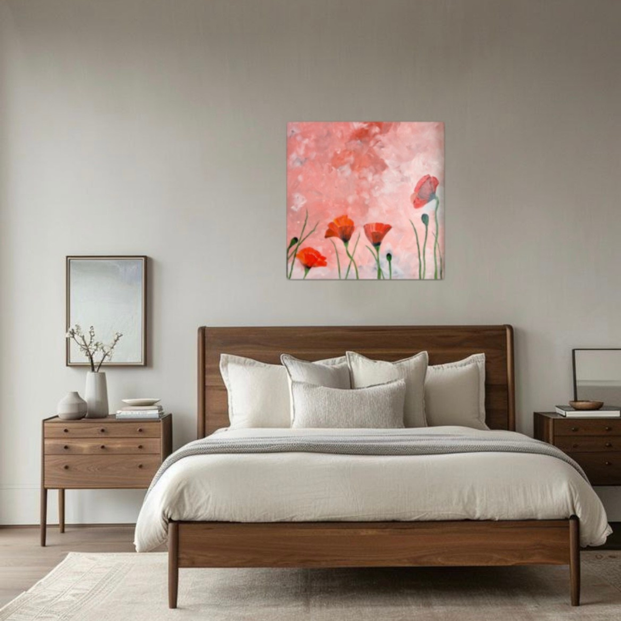 Red poppies in a red sky. Visual artist (photo & arts)