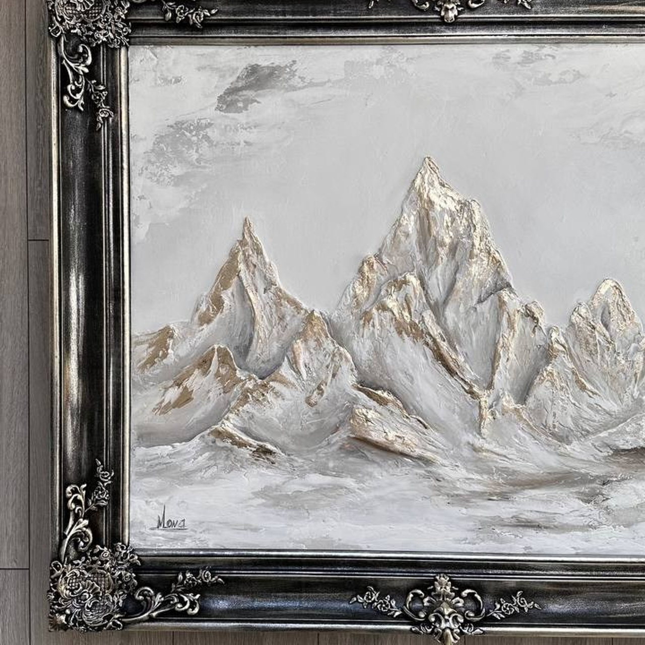 ЗОЛОТЫЕ ВЕРШИНЫ 25.500 RUB. Купить premium art, интерьерные картины в интернет-магазине MONA