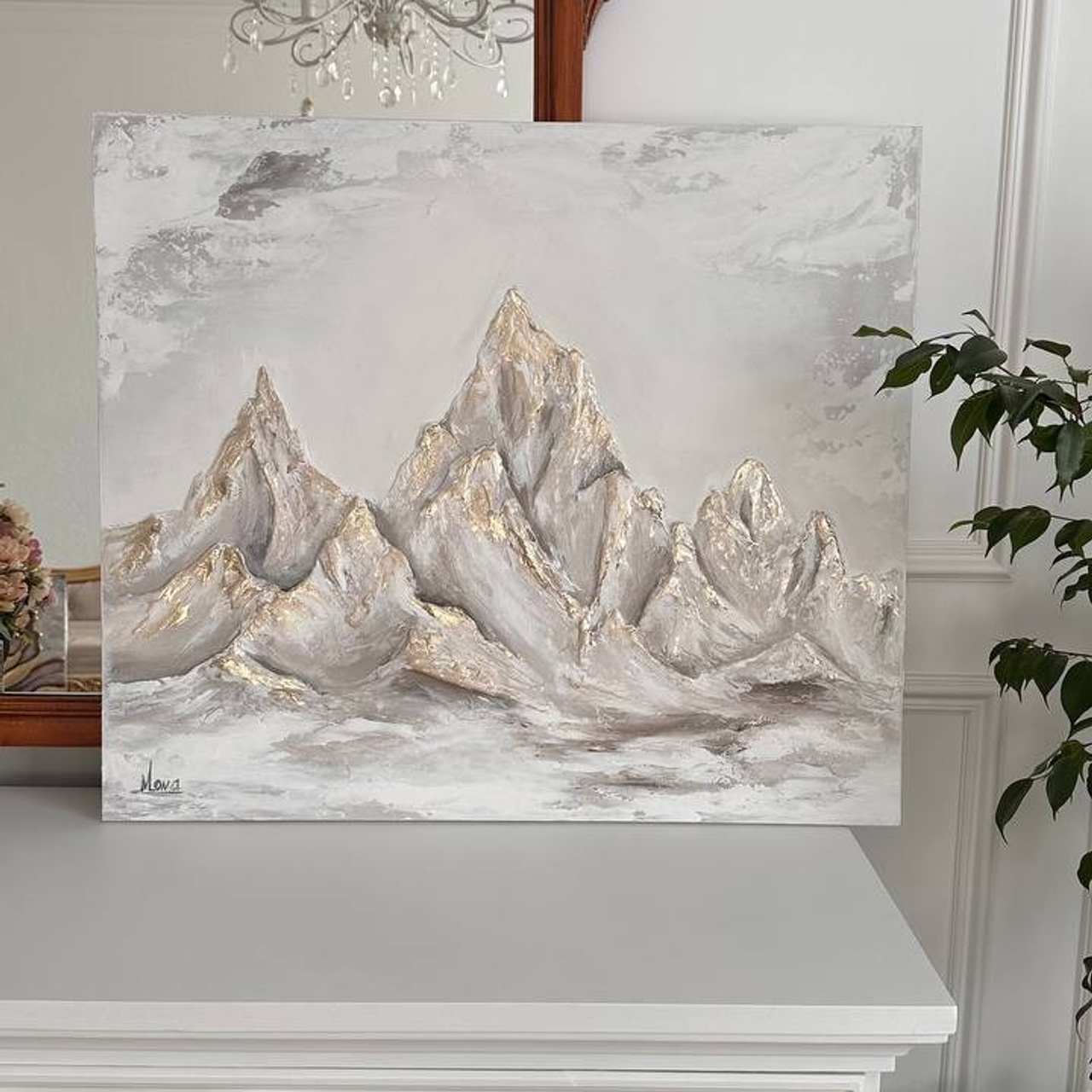 ЗОЛОТЫЕ ВЕРШИНЫ 25.500 RUB. Купить premium art, интерьерные картины в интернет-магазине MONA