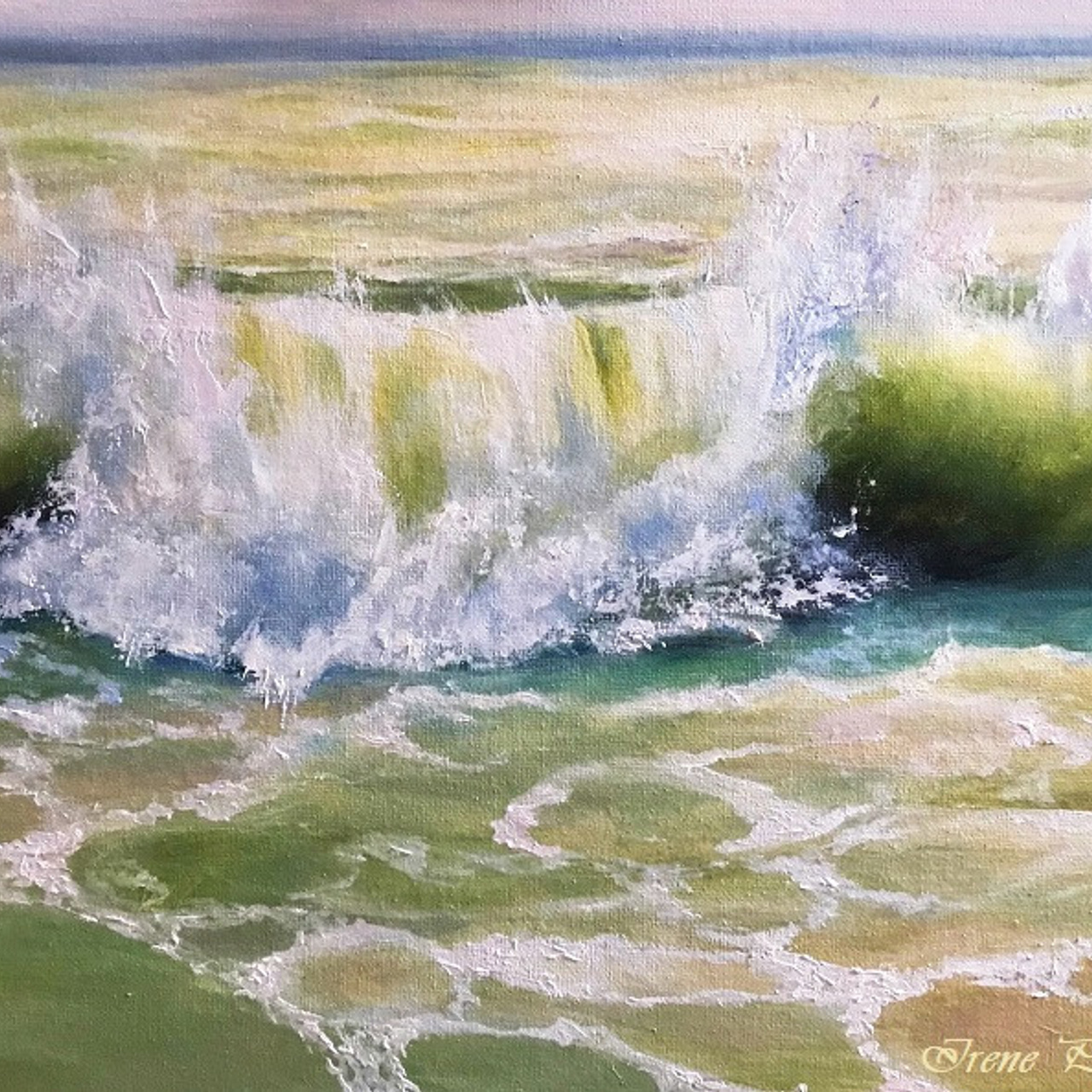 Landscapes by oil and watercolor