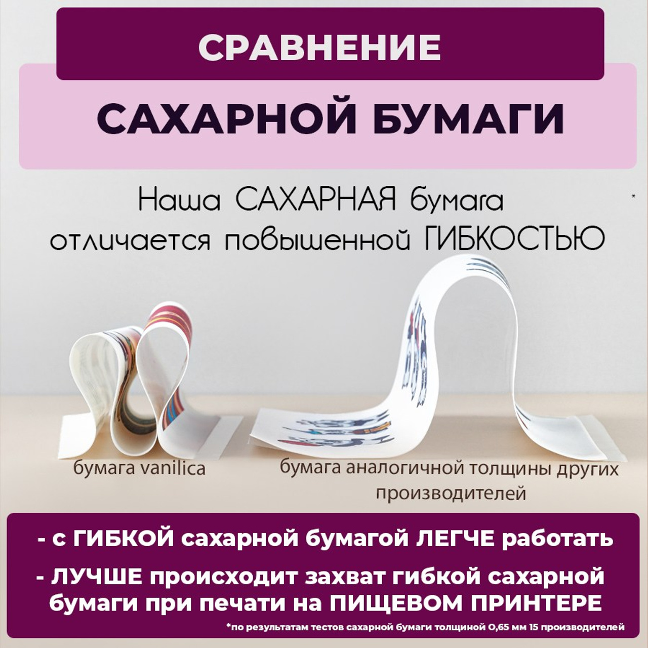 Сахарная бумага. Vanilica, товары для кондитеров