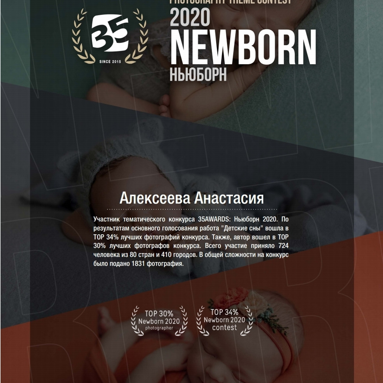 Фотограф беременности и новорожденных малышей Анастасия Никитина